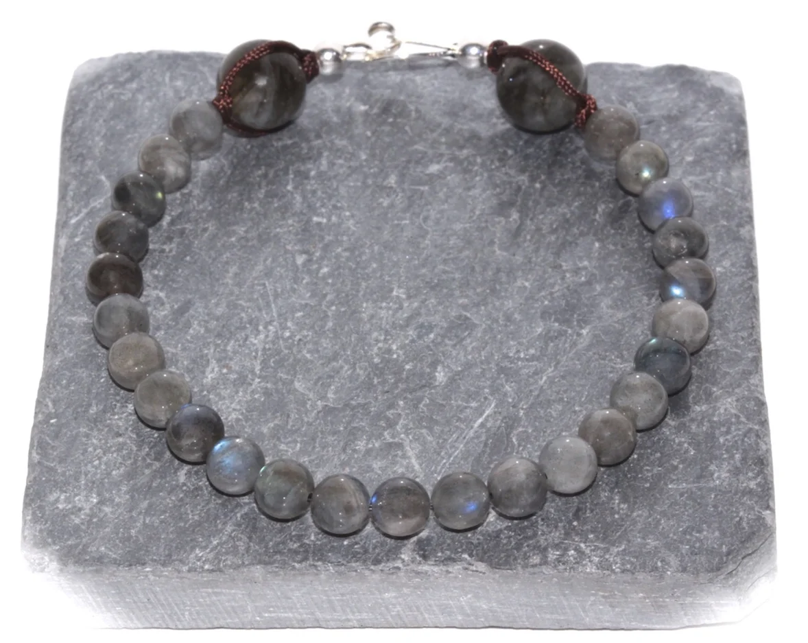 Labradorite bracelet with 925 silver from JAWERY Paris