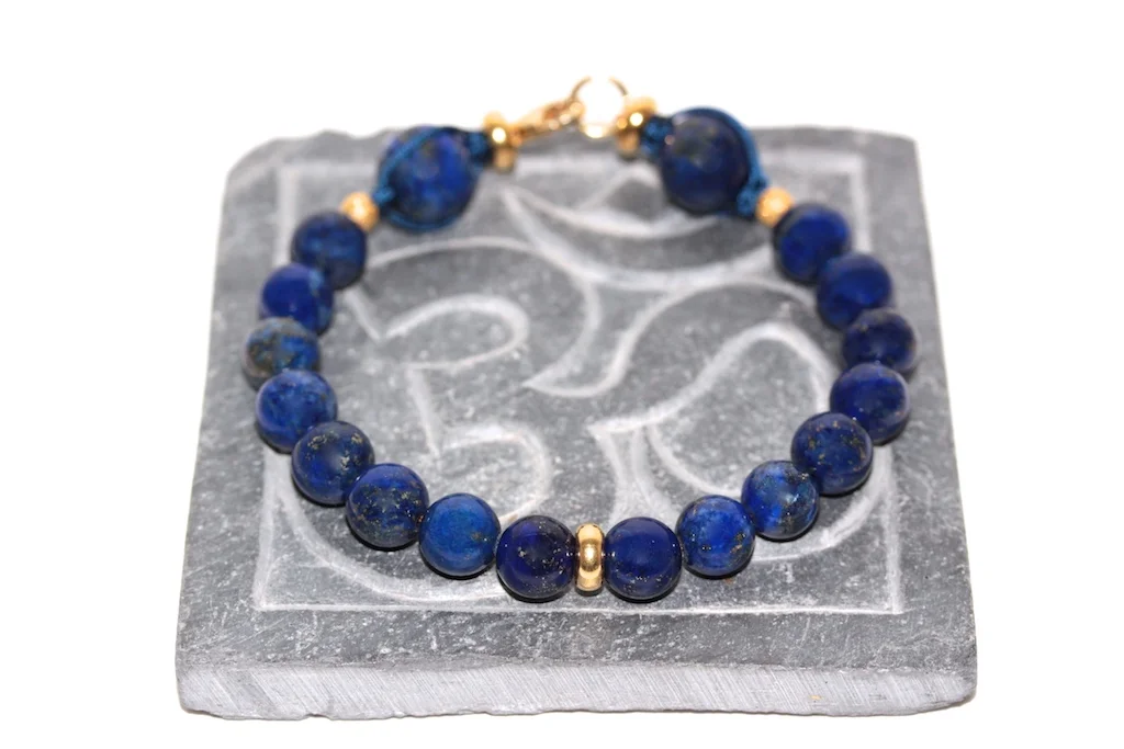 Lapis Lazuli bracelet with yellow gold from JAWERY Paris