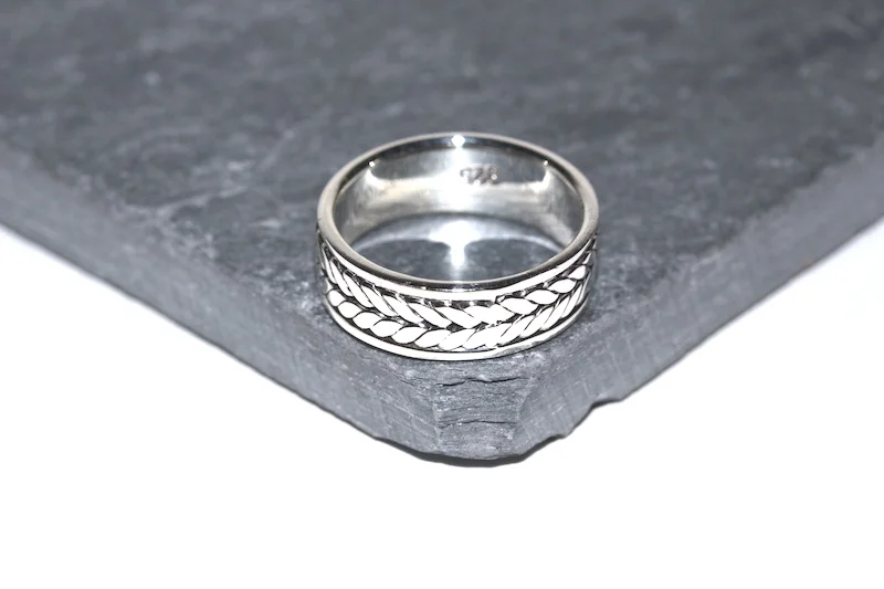 Bague mixte forme épi argent 925 Atelier JAWERY
