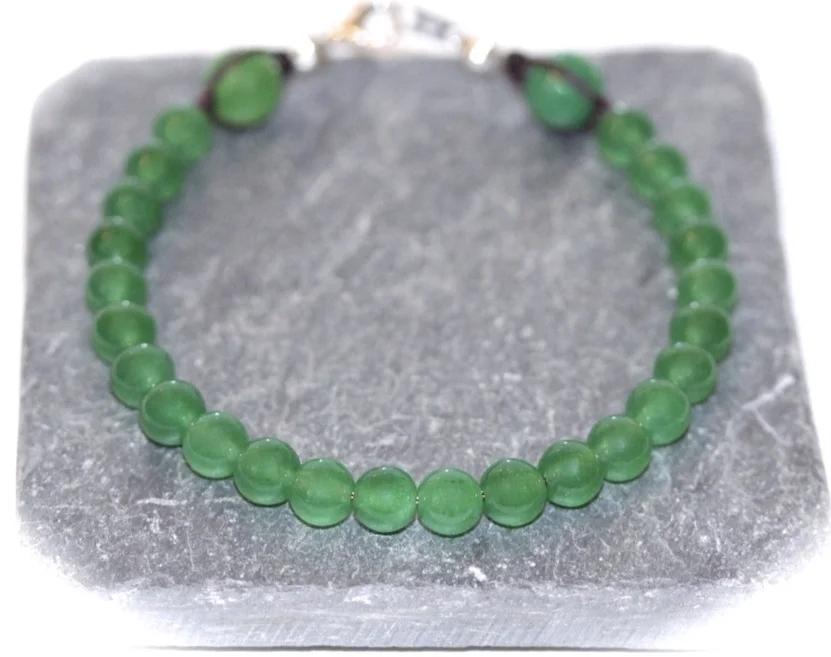 Bracelet in Jade and 925 Silver from Atelier JAWERY