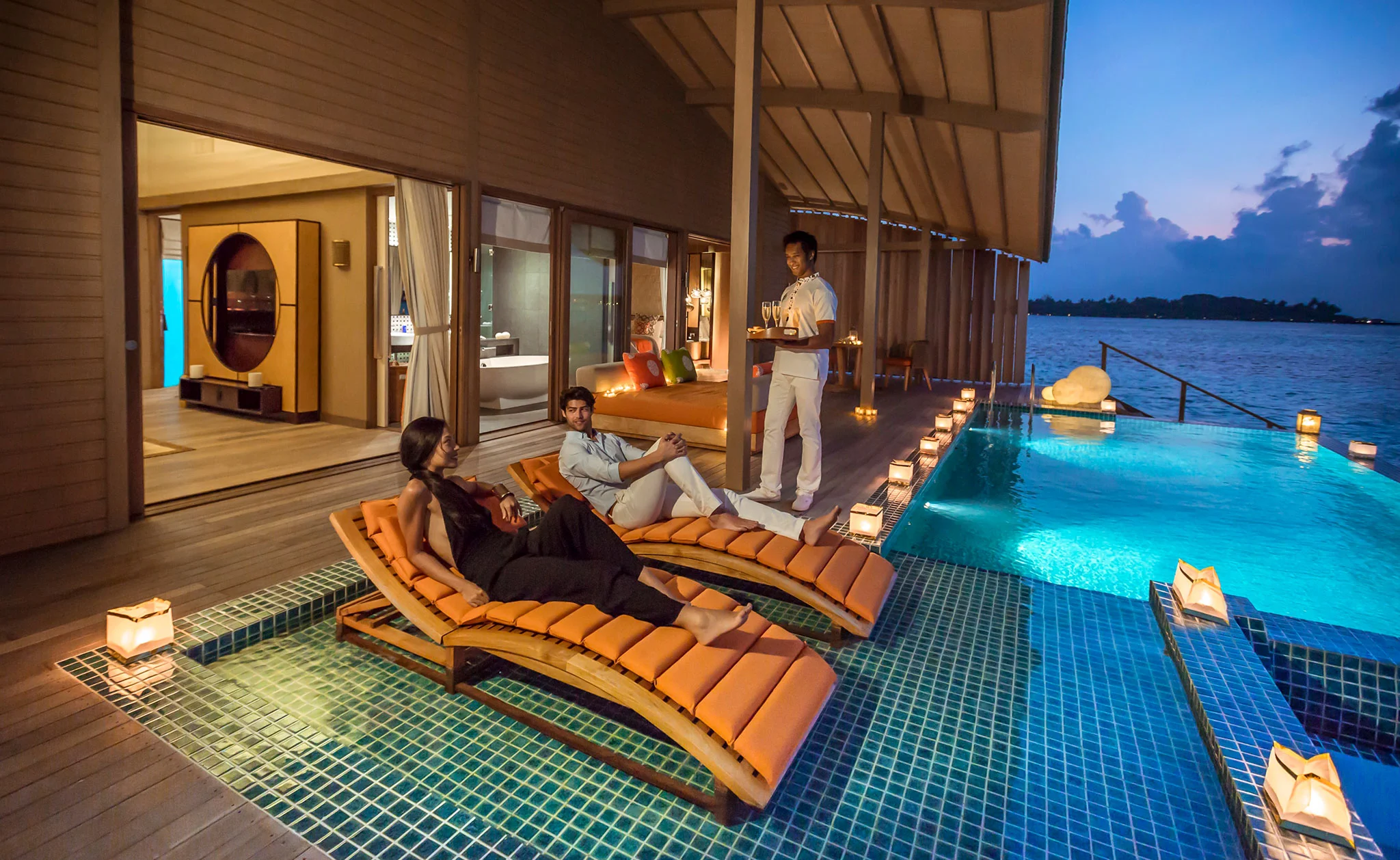 Water Villa Pool Deck | Club Med Finolhu Villas, Maldives