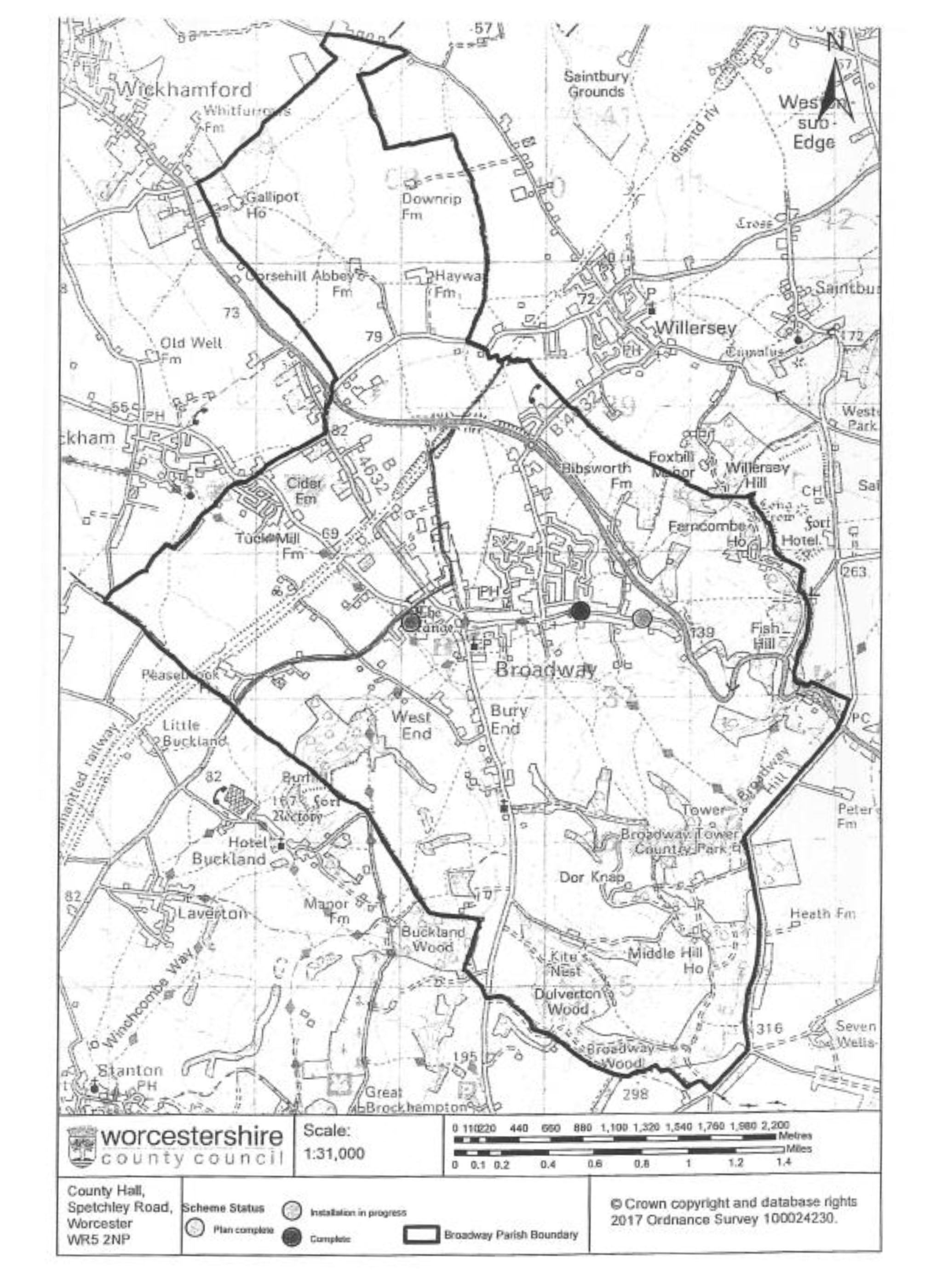 MAP OF BROADWAY NEIGHBOURHOOD PLAN DESIGNATED AREA