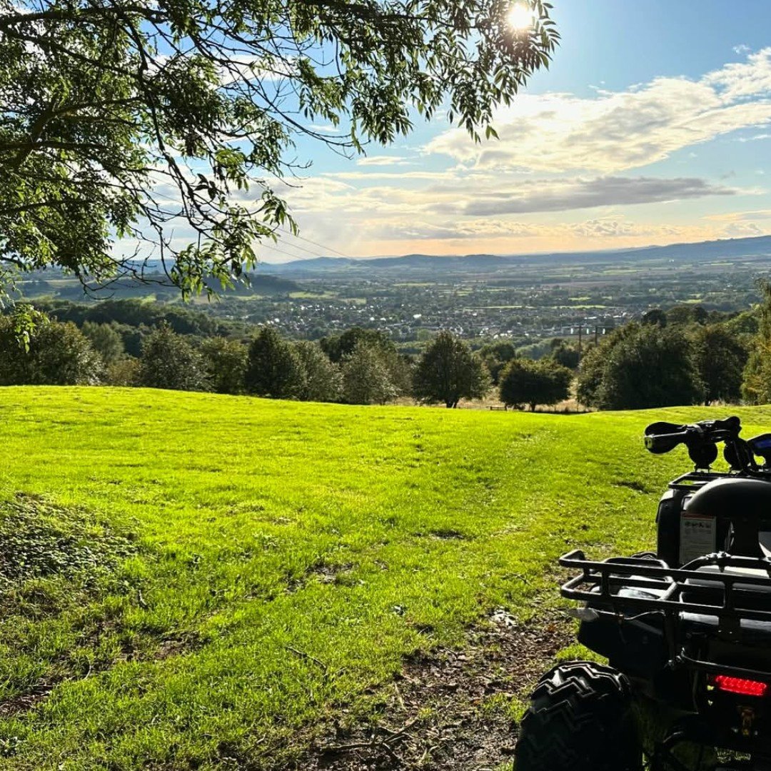 Electric Quad Biking with views overlooking beautiful Broadway
