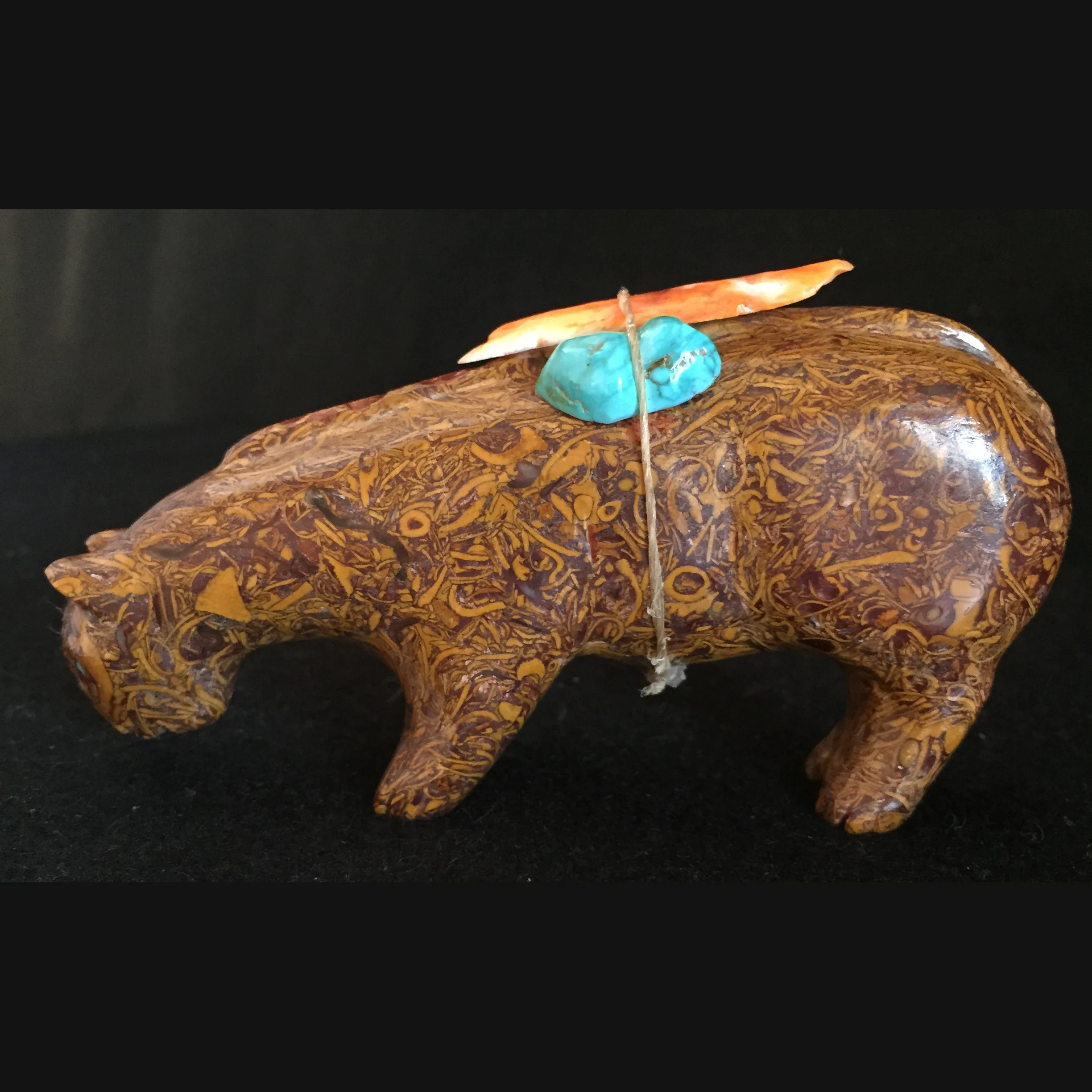 RV95L-Square-Stewart-Quandelacy-Zuni-fossil-jasper-mountain-lion.jpg