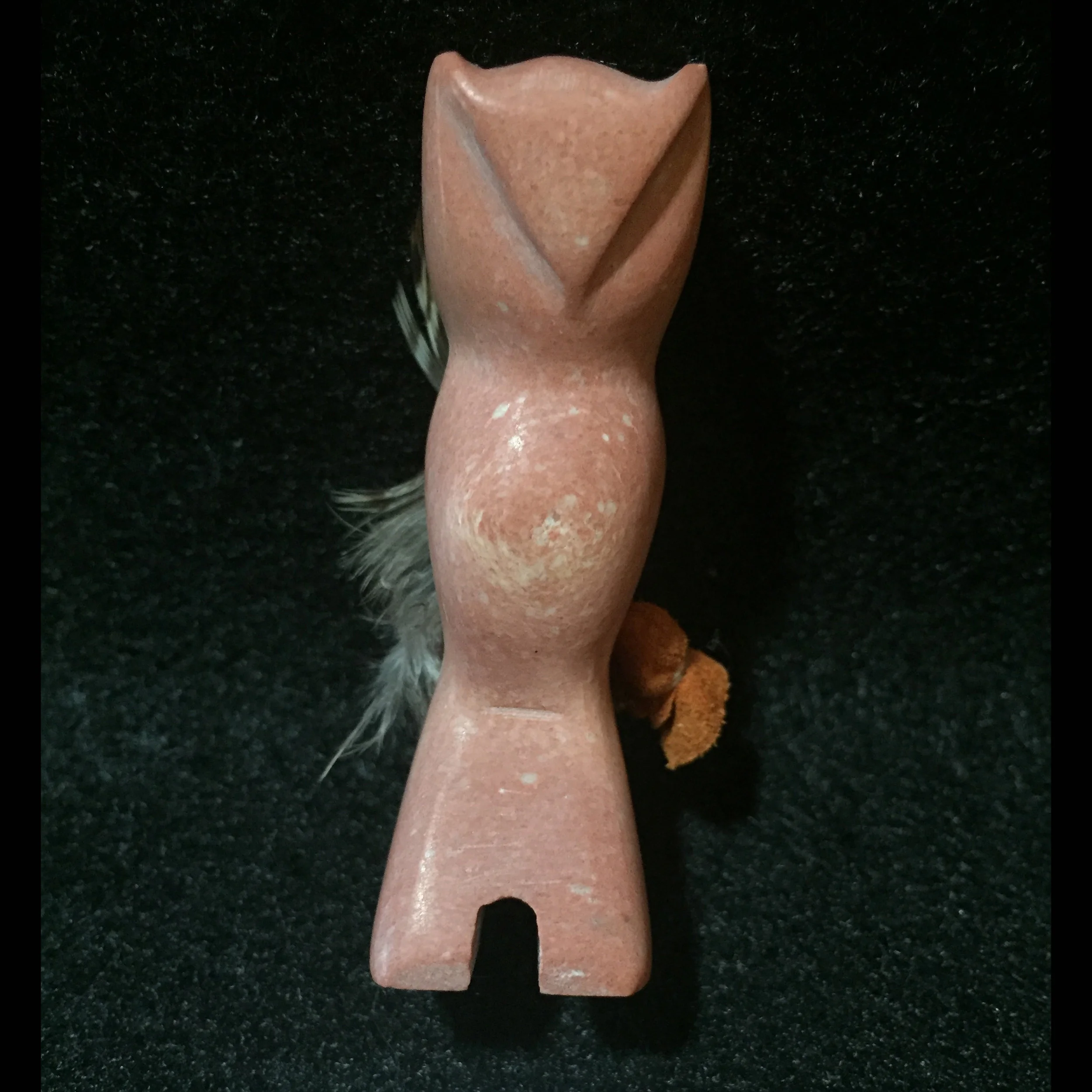 RW70F-Sioux-Delbert-ChargingCrow-pipestone-owl-fetish.jpg