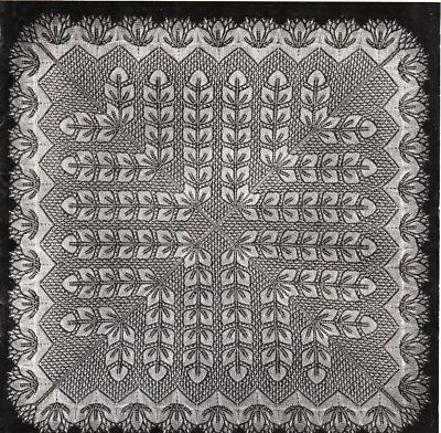 Shawl knitted on a circular needle