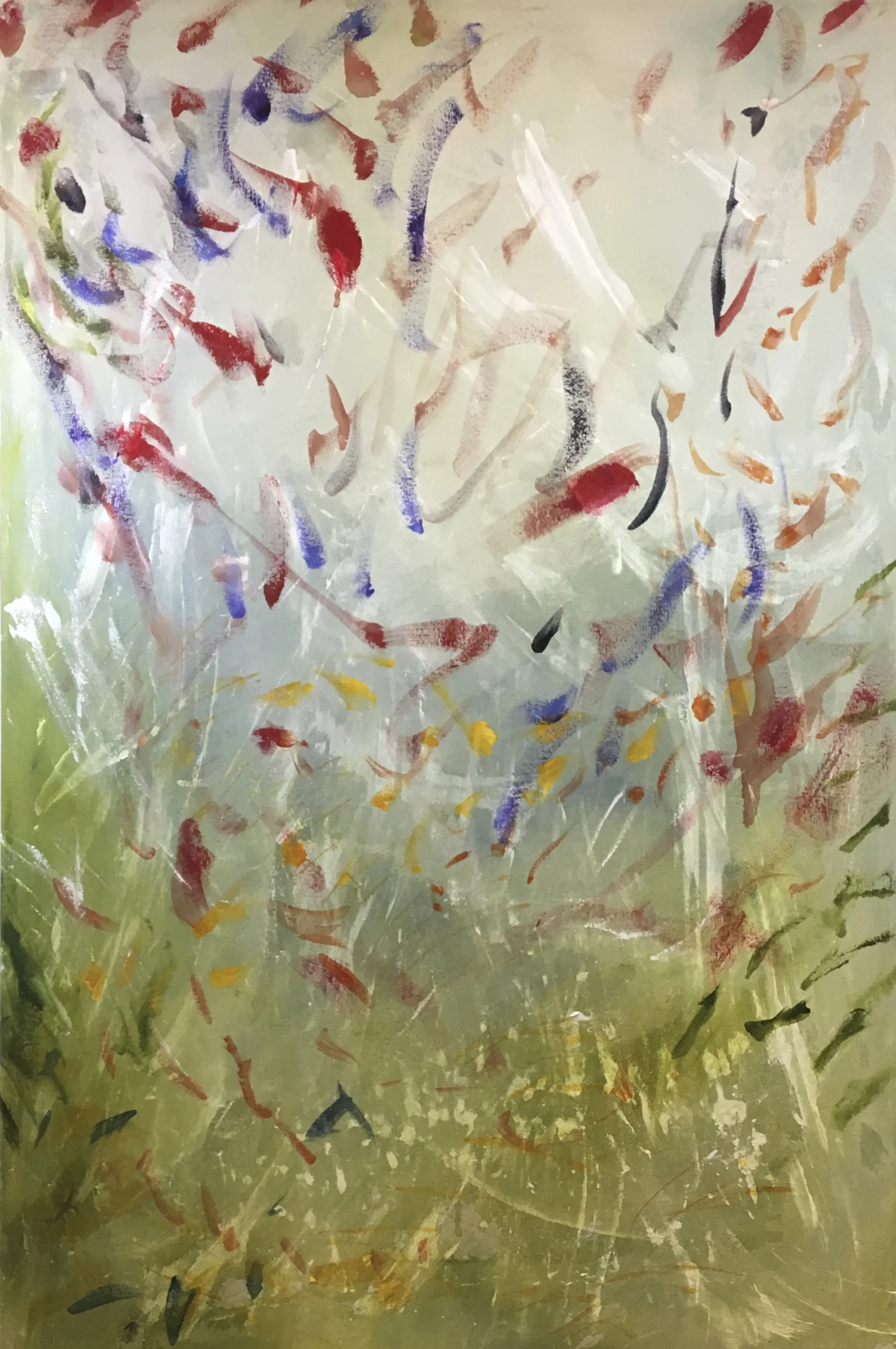 Fingery Watery <br>40"x 26"
