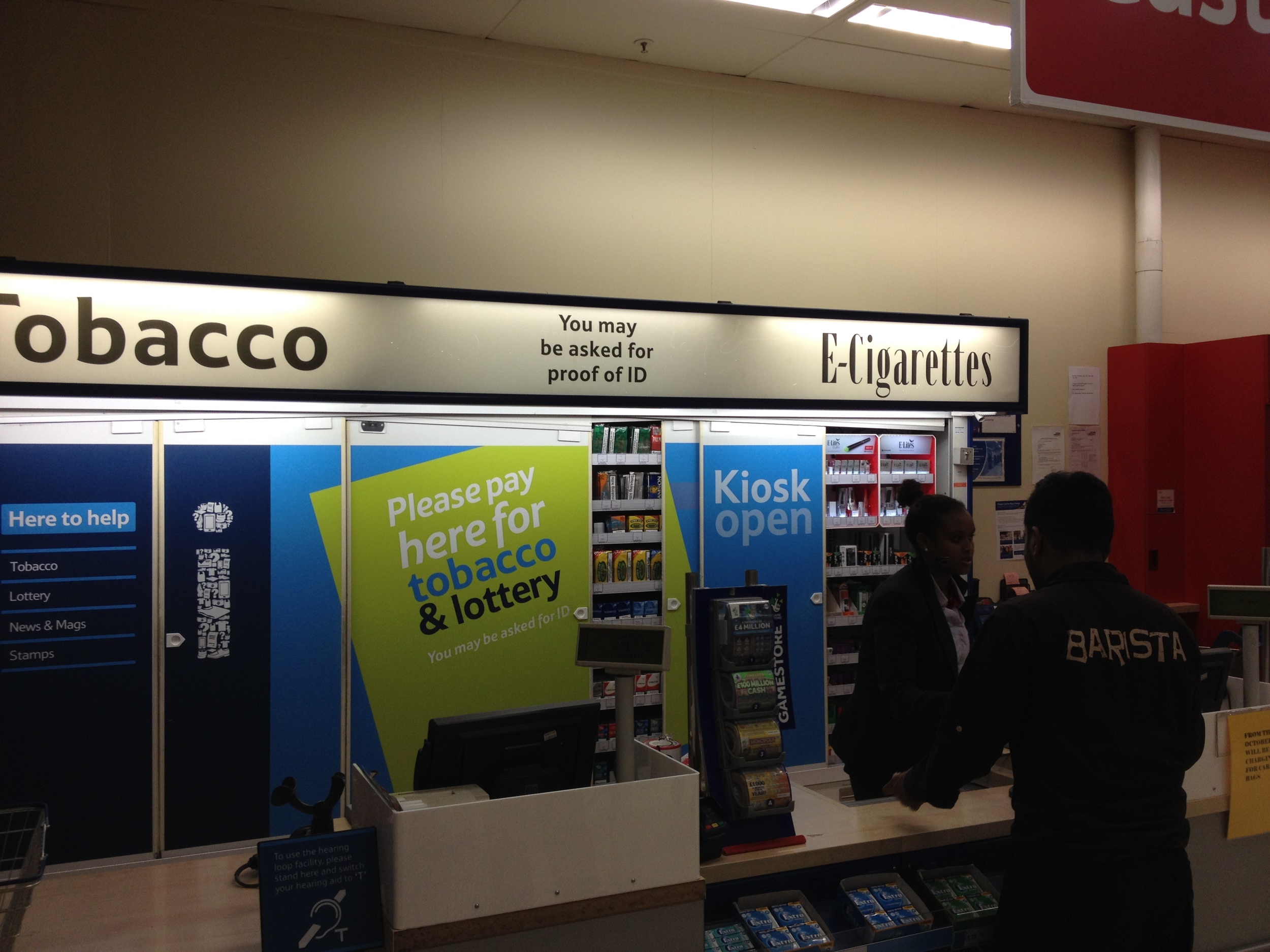 The offending brand representation in a Tesco store in Ealing