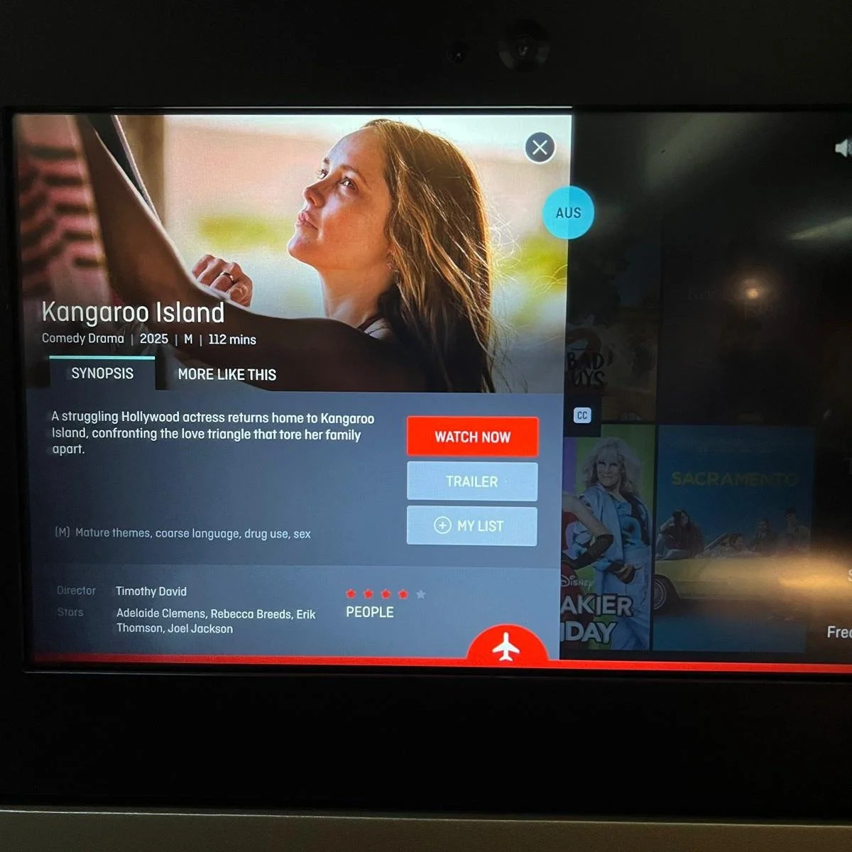 International travelers on @qantas getting a taste of Kangaroo Island ❤️