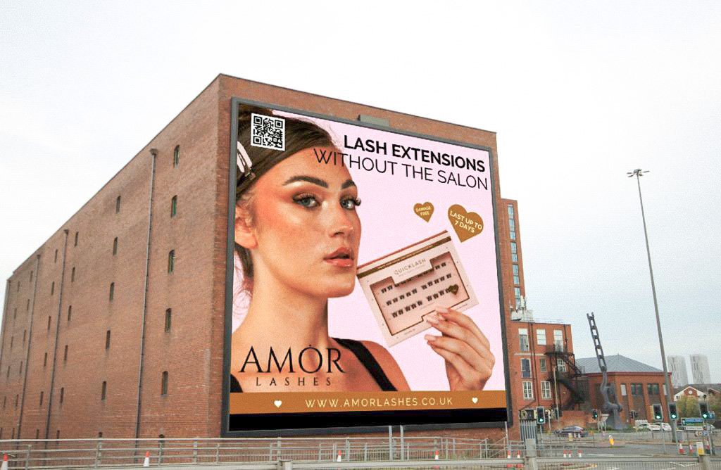 Amor Lashes Billboard — Lucy Rose Tindall