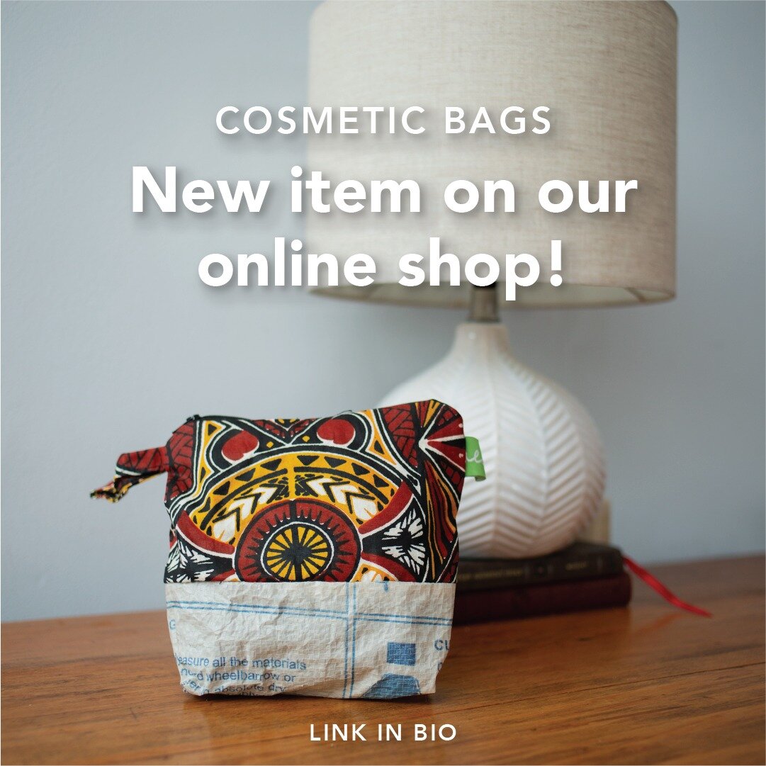 These cosmetic bags are the latest item on our online shop! Travel in style with these cute and patterned bags&mdash;a perfect size to have on the go. These as well as nearly all of the items on our shop have been handcrafted by students in Kenya.

C