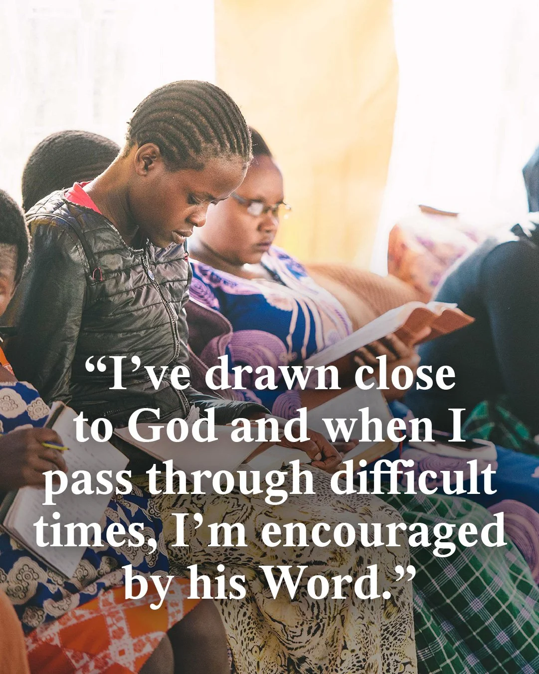 &ldquo;I&rsquo;ve drawn close to God and when I pass through difficult times, I&rsquo;m encouraged by his Word,&rdquo; says a first-year student. &ldquo;[This] strengthens my faith. The Alpha program [helped] me understand many things and how to inte
