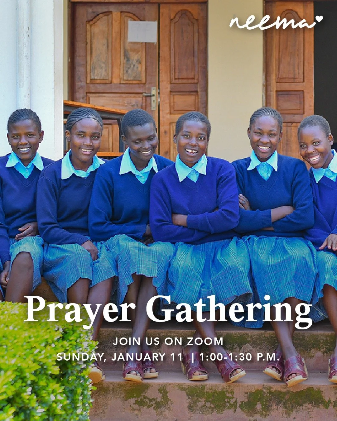Join us for our first prayer gathering for the year this upcoming Sunday, January 11, from 1:00pm to 1:30pm EST on Zoom! This month, we&rsquo;ll specifically focus on praying for:

💕 The provision of Grace Partners for each of our new students
✨ New