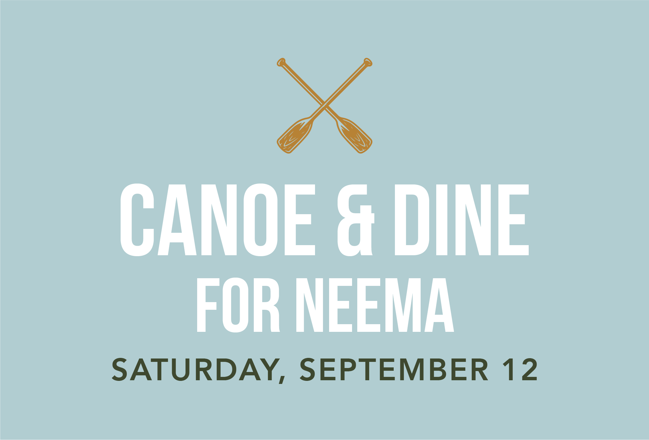 Canoe &amp; Dine for Neema