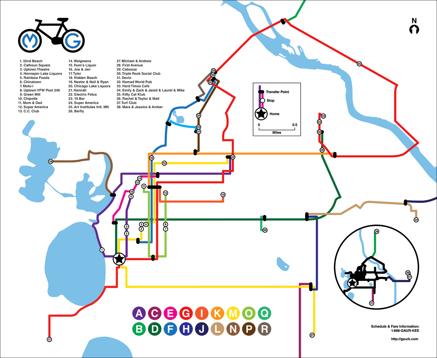 Minneapolis Bike Map (2011)