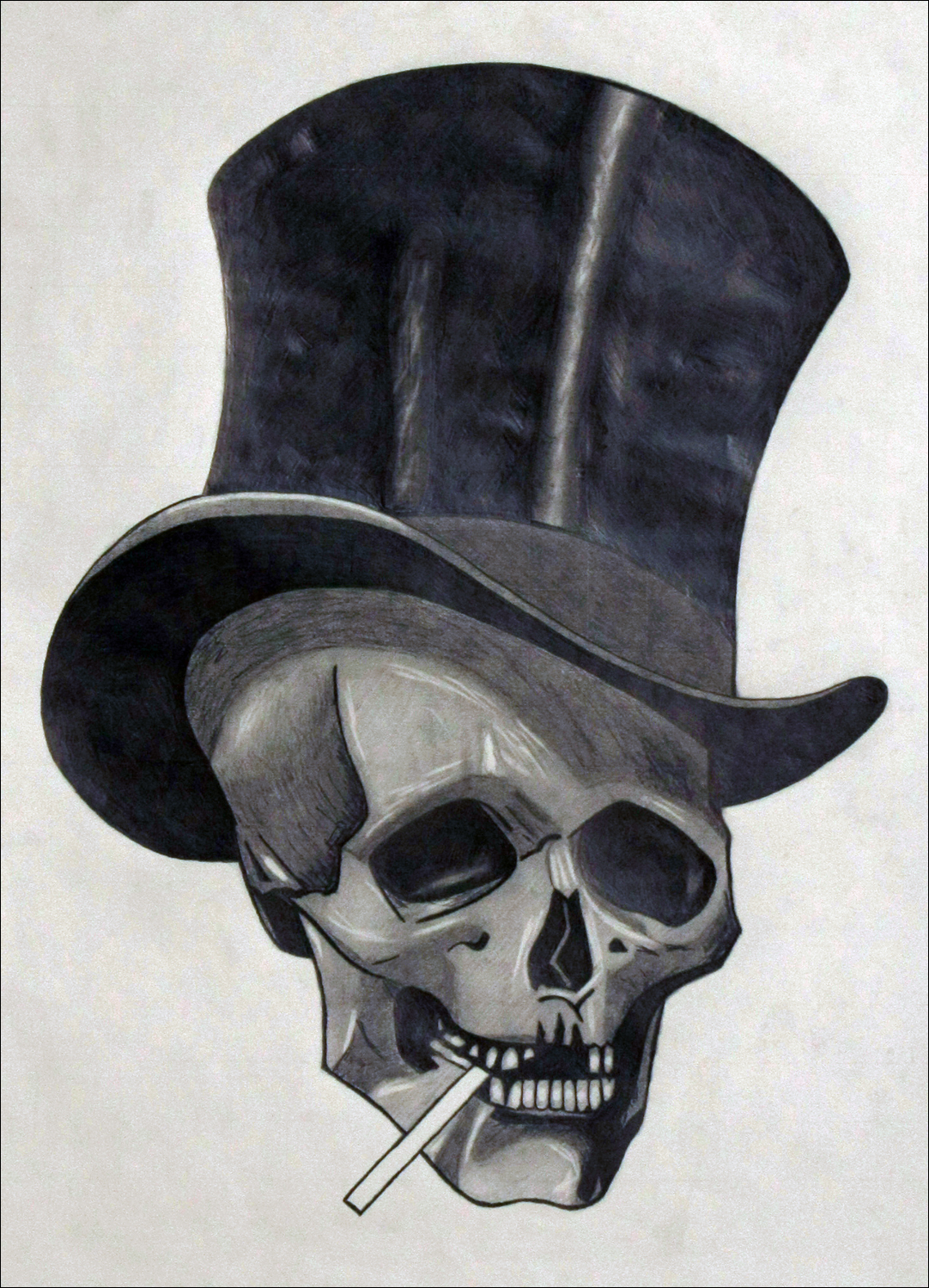 Skull with Cigarette (2010)