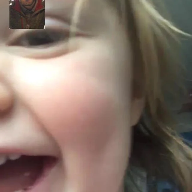 The best part of traveling is the few minutes the slow internet allows me to FaceTime with family. Love you all.