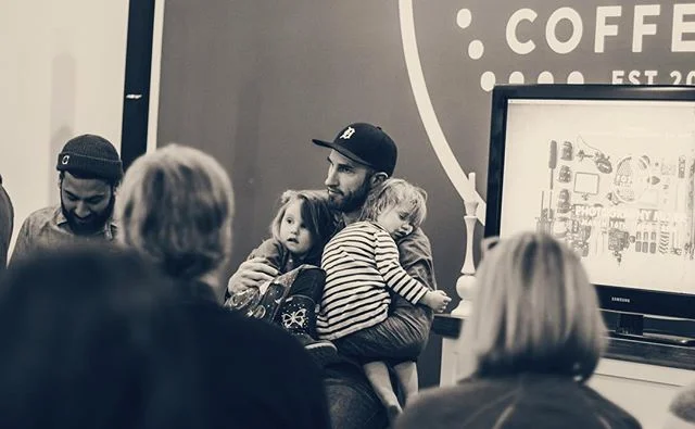 Crew. Speaking/Panel from last week @fostercoffeeco 💯. Thanks everyone there for being a part of that. So inspiring. Thank you also for voting for my #shotoverg1giveaway entry.  Following your passion doesn't mean it brings you the money to buy the 