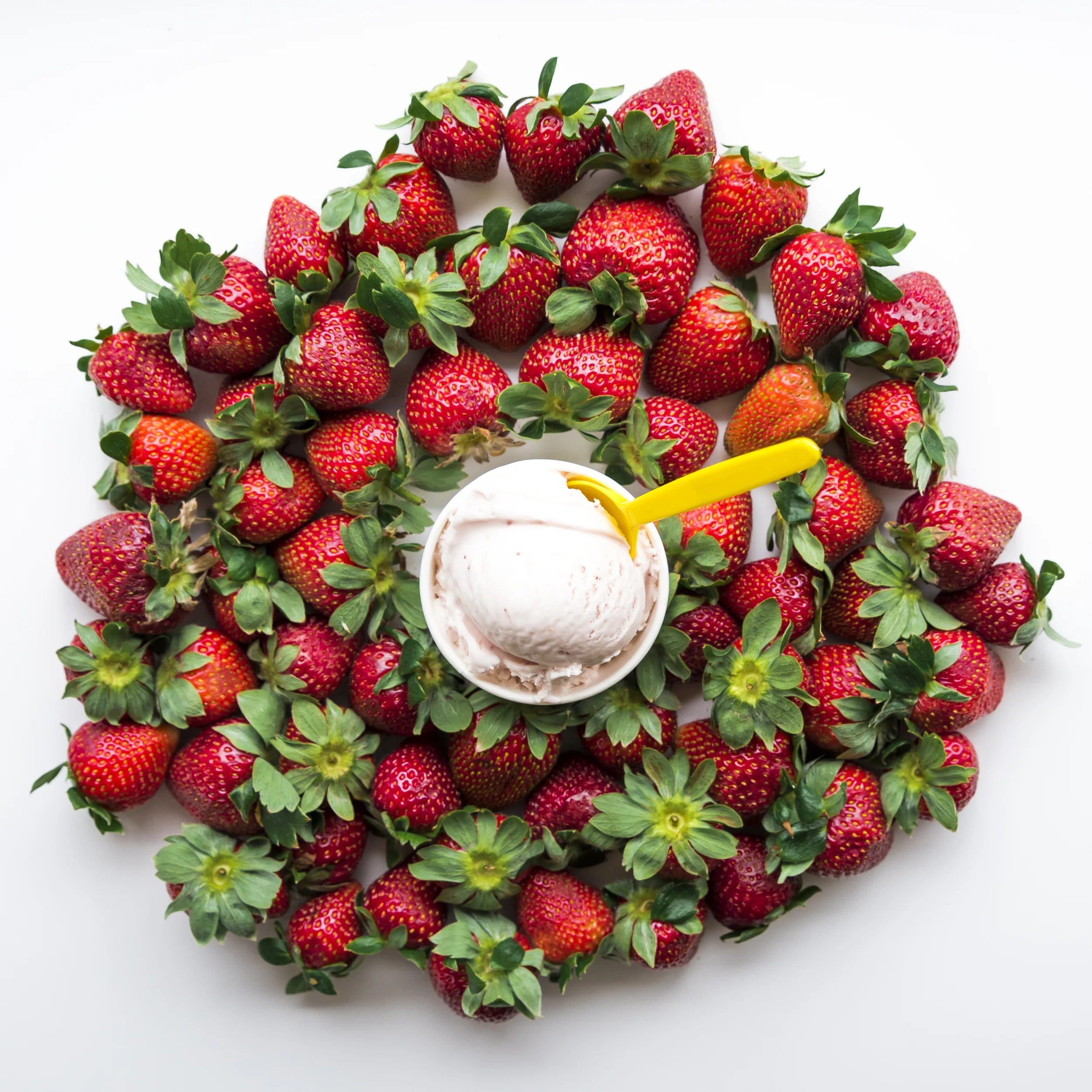 Goat Cheese Strawberry Ice Cream