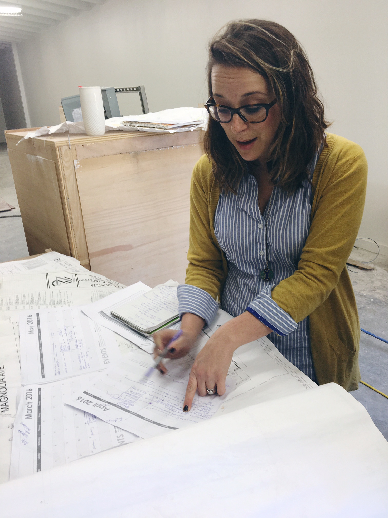 Our project manager Miranda keeping us on track
