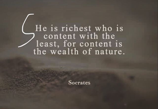 I have been trying to #move more towards #minimalism lately. It is not easy, but it is proving to #inspire what is most meaningful in my #life #socrates