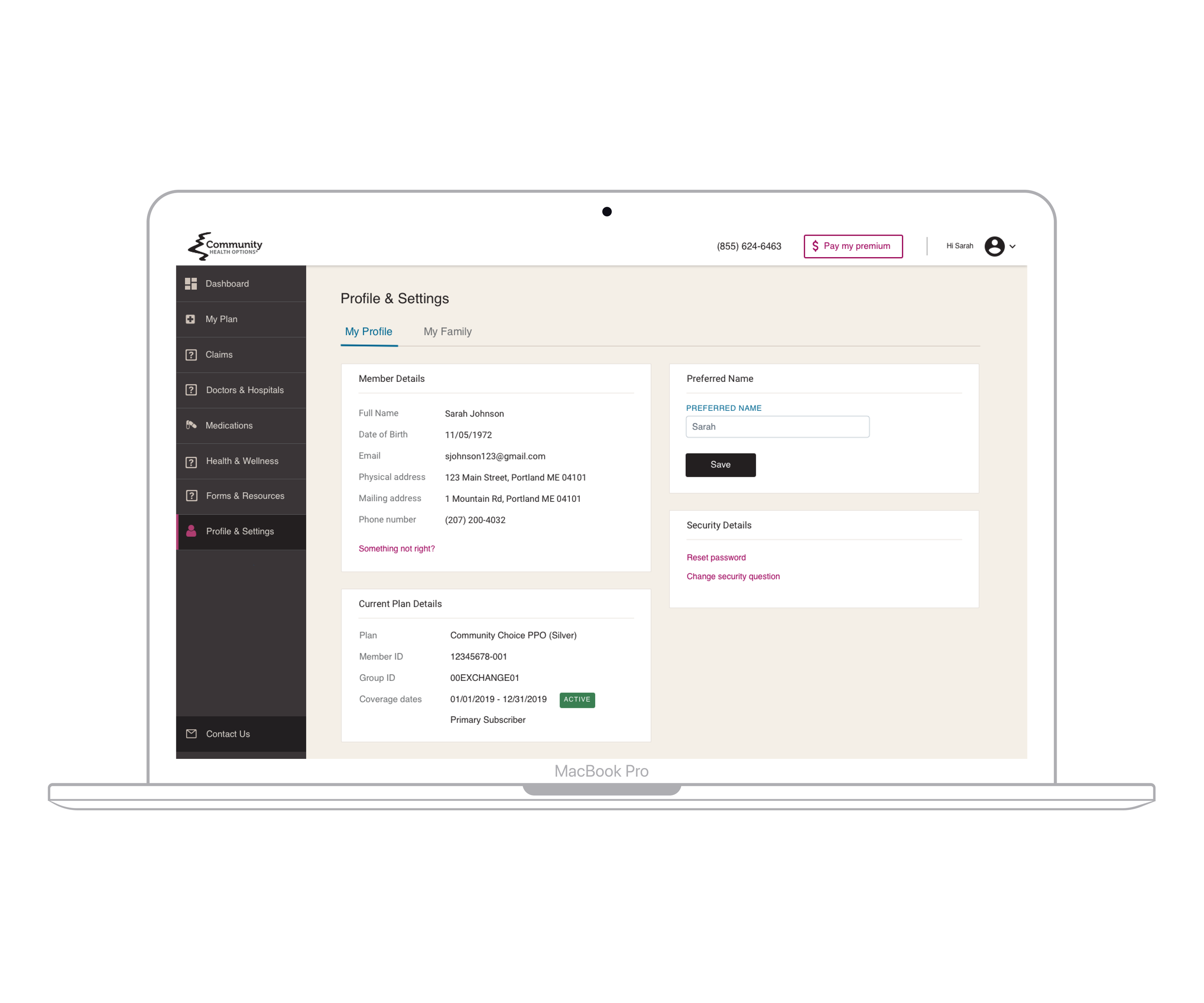 Community Health Options Patient Portal