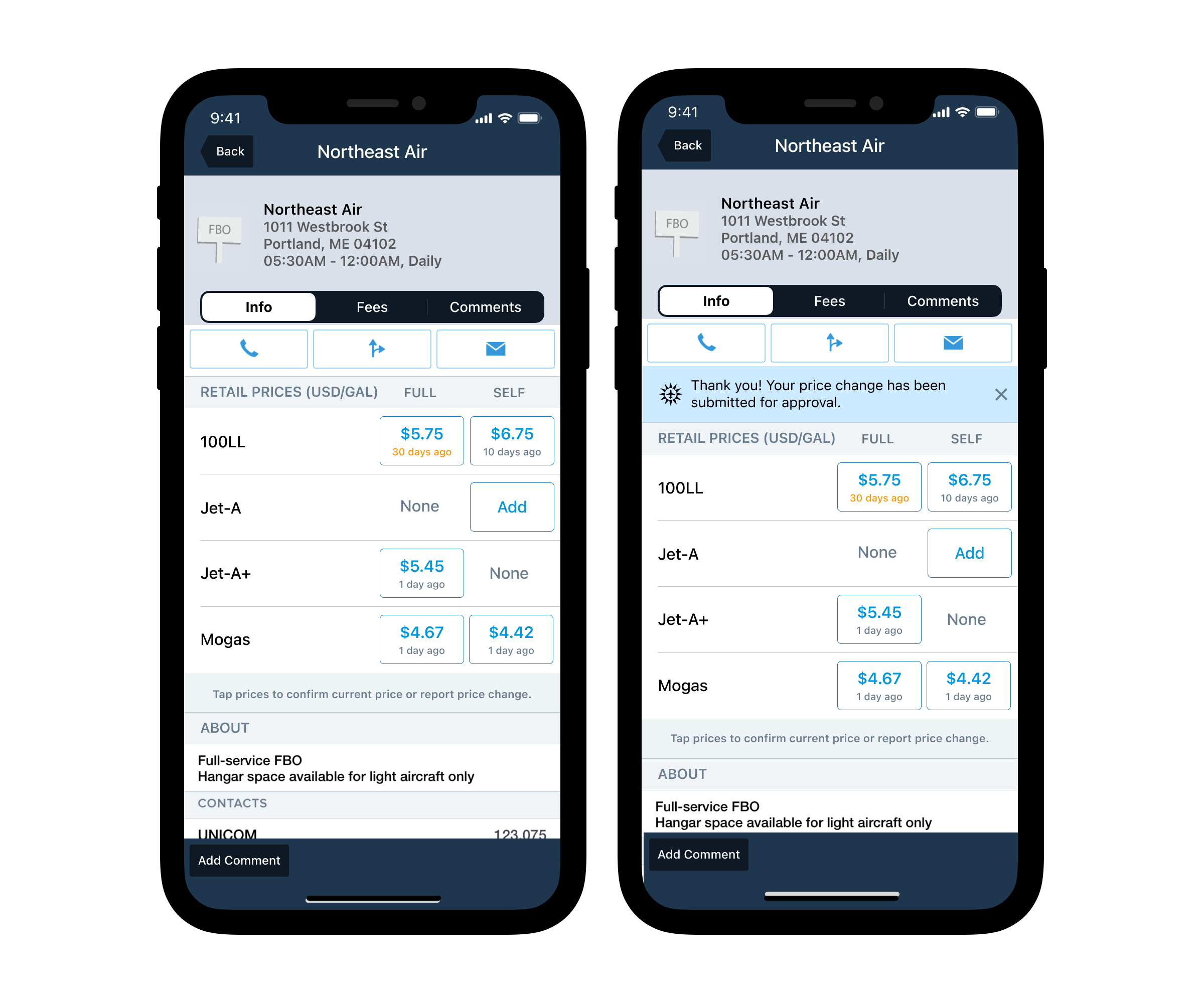 FBO Fuel Price Updates