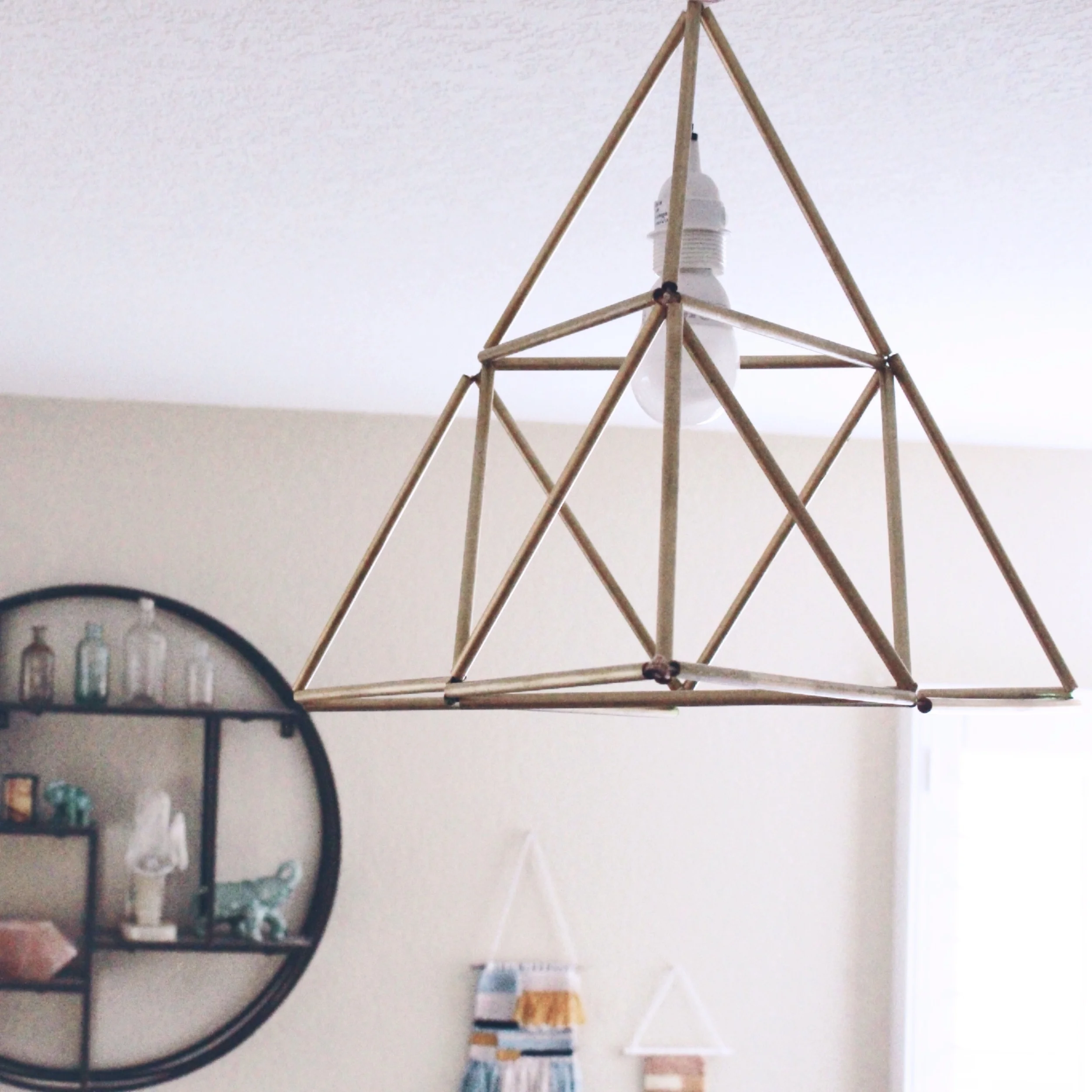 DIY | Geometric Pendant Light