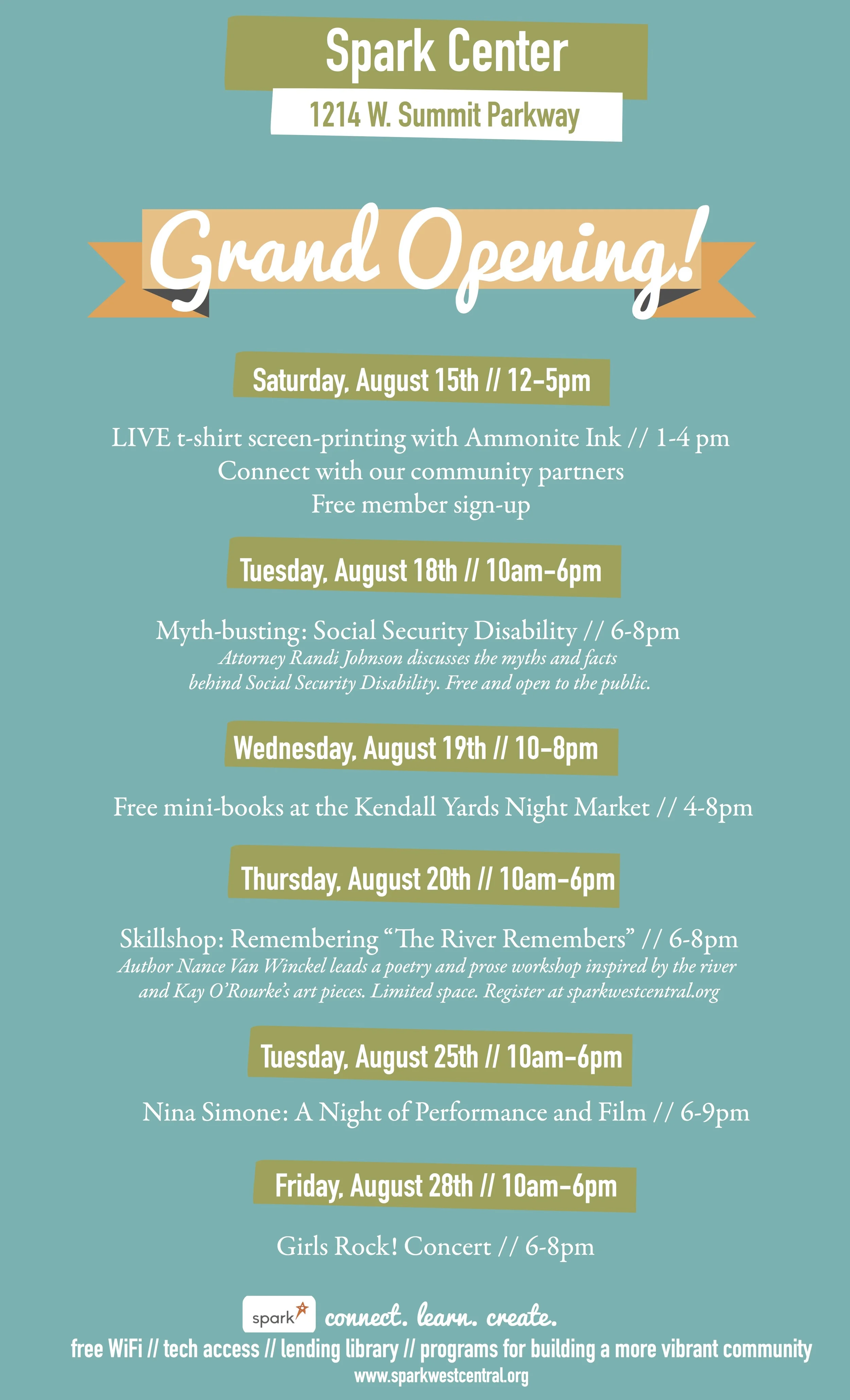 Spark Center Grand Opening!