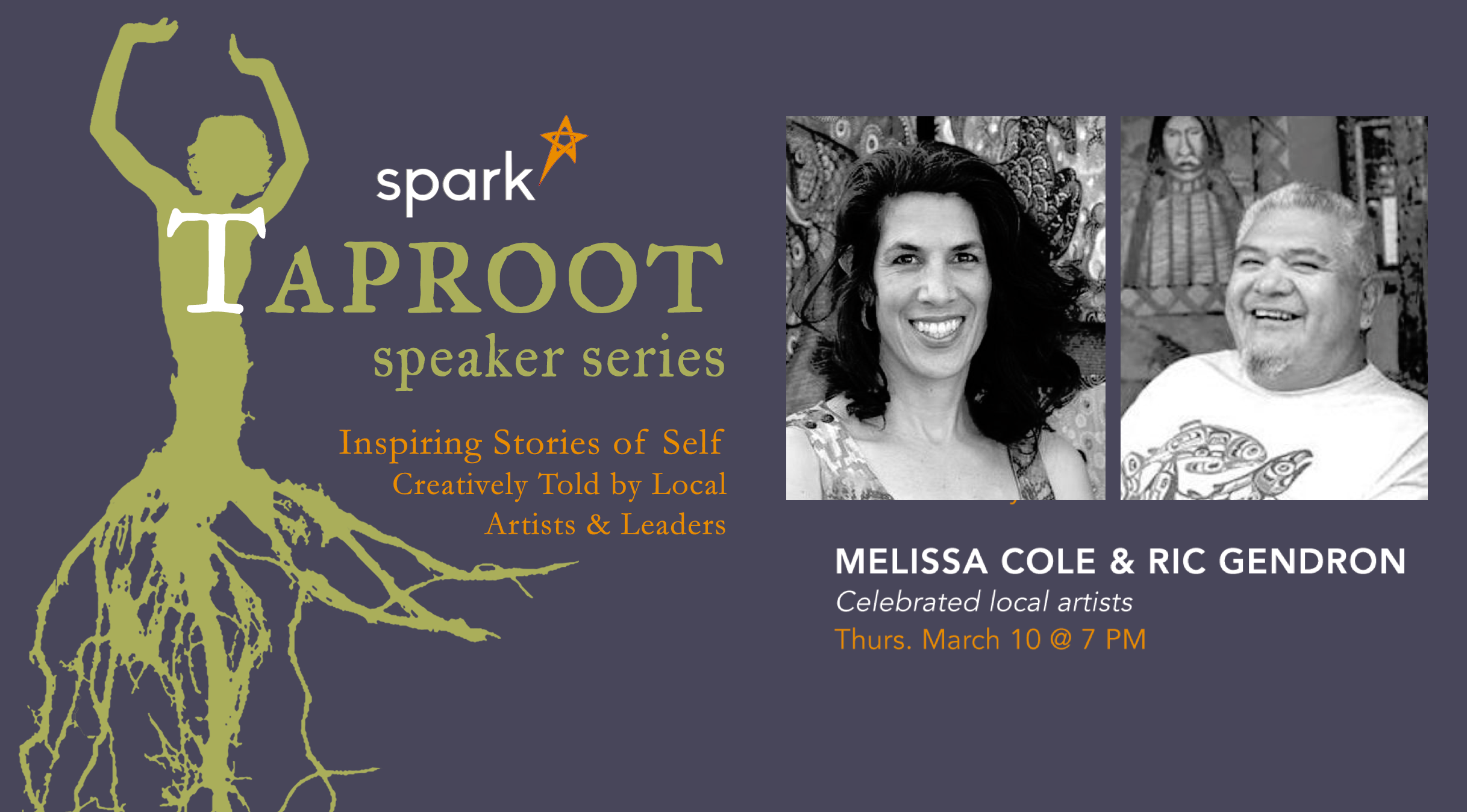 Taproot Speaker Series: Artists Melissa Cole & Ric Gendron