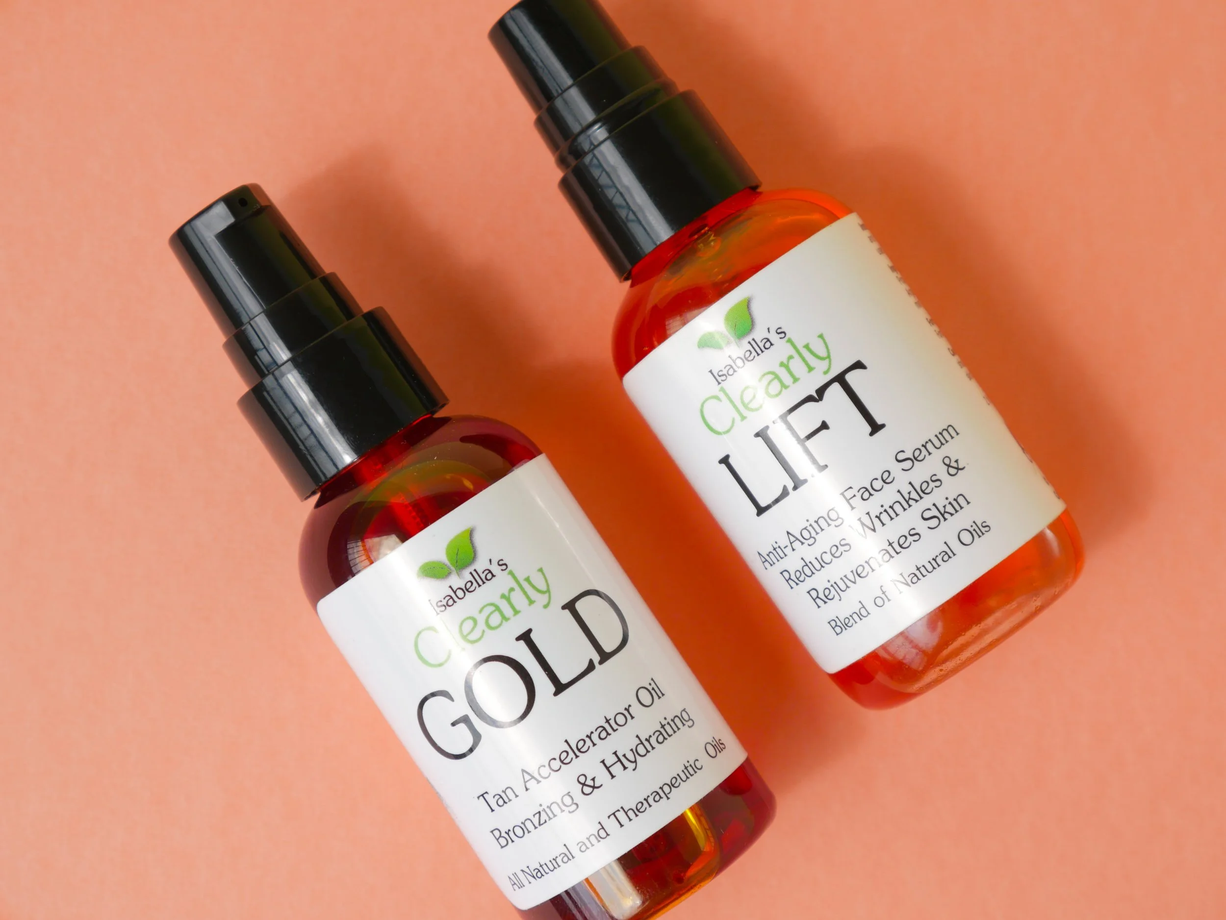 Isabella's Clearly GOLD, Natural Tanning Oil with Carrot Seed for a