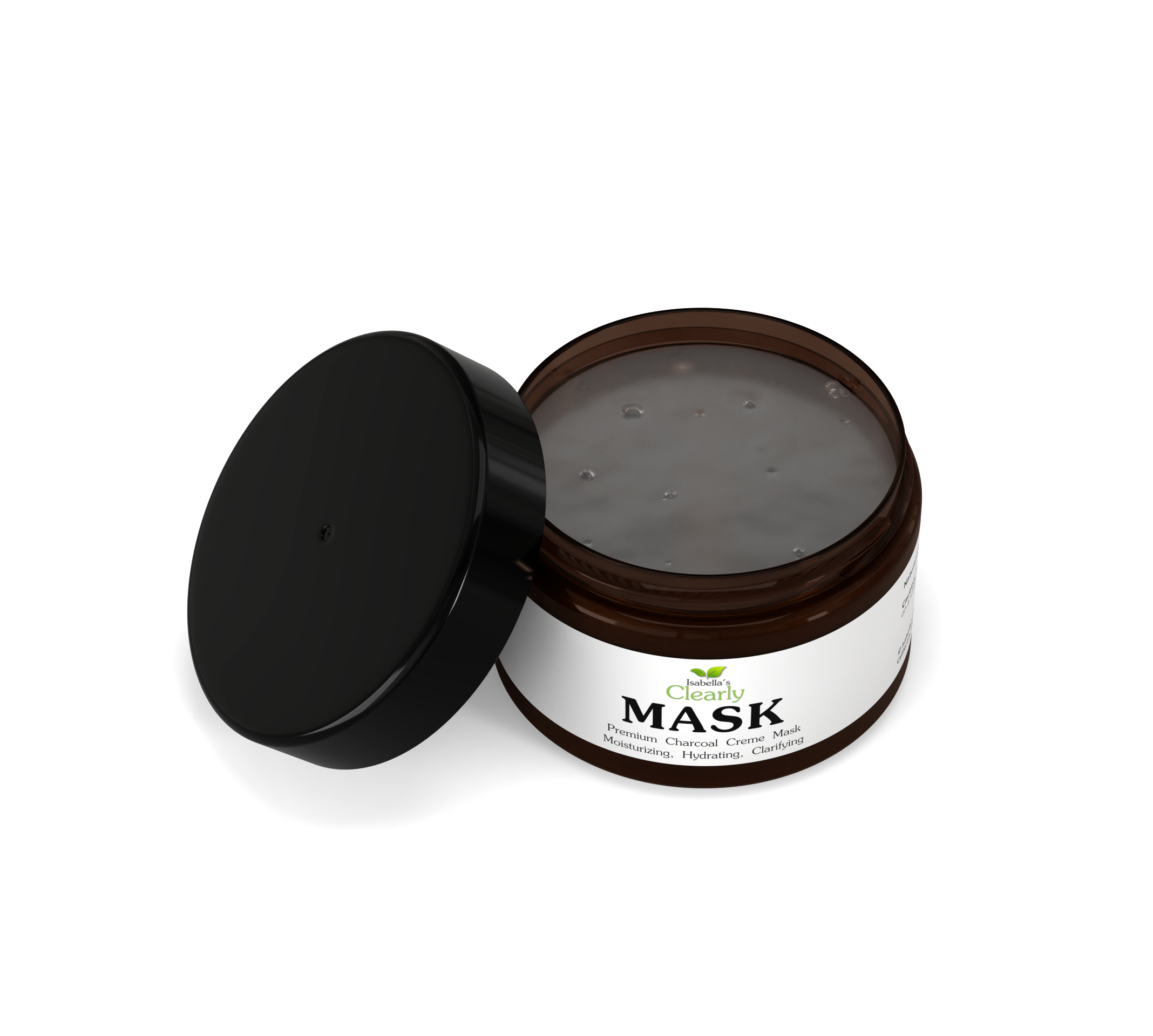 Clearly MASK Charcoal Face Mask with Hyaluronic Acid Deep Pore Cleansing for Acne Prone Skin