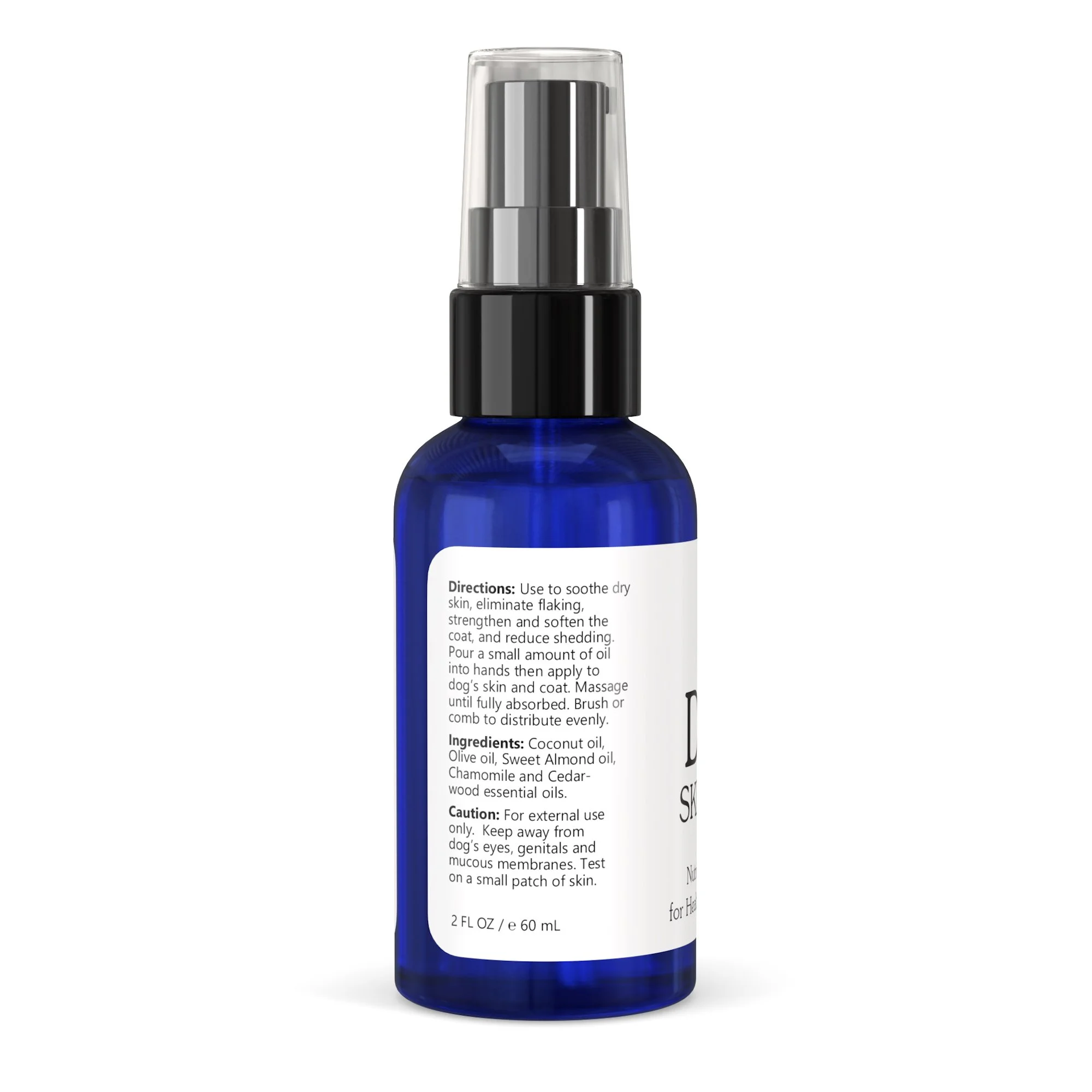 SKIN & COAT Natural Oil for DOGS Relieve Dry Itchy Skin, Soften the Coat and Reduce Shedding