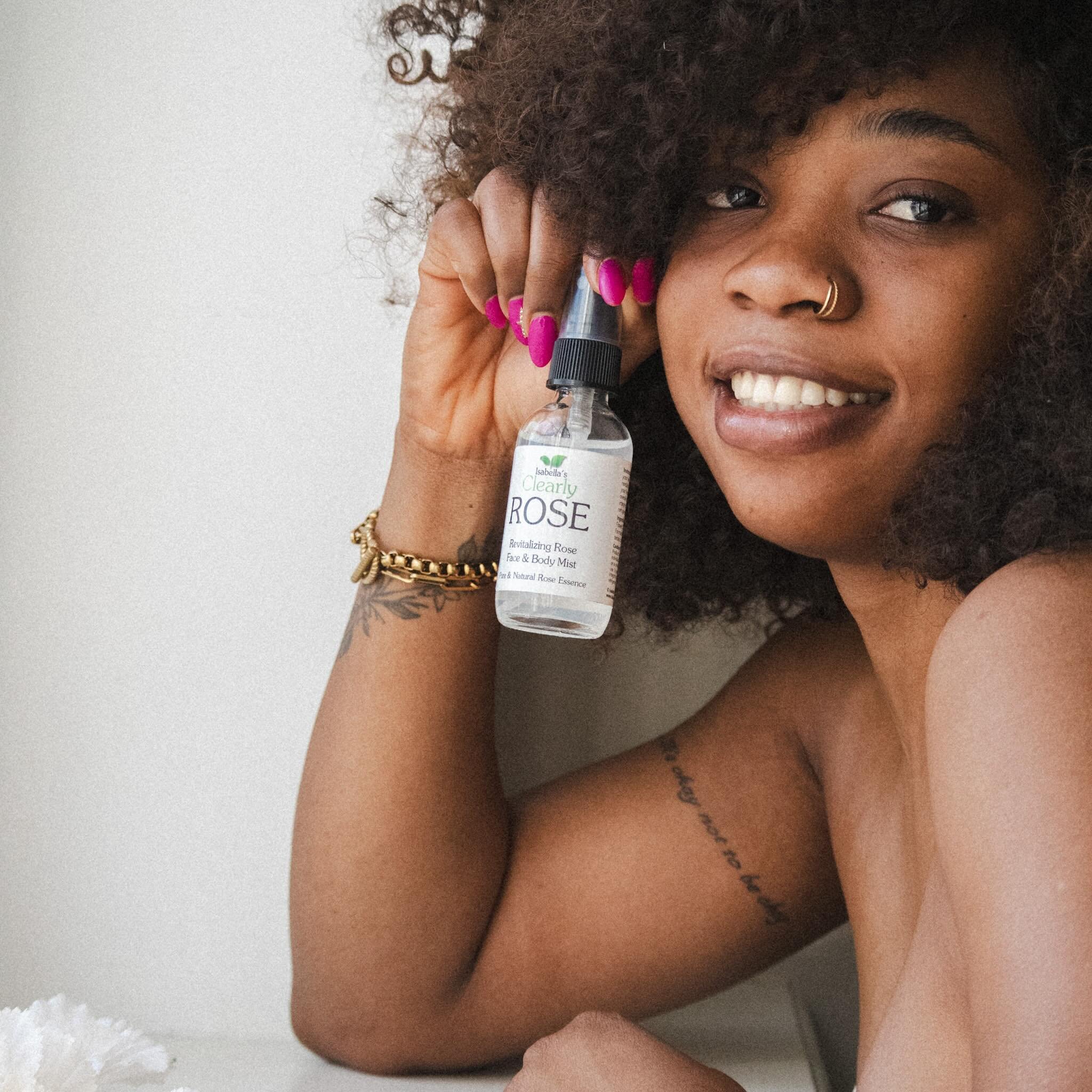 Summer is a round the corner. Add Clearly Rose to your summer routine! 🌞 Keep your skin hydrated while feeling fresh and smelling good. This is your ultimate bestie for the sunny and warm days. 

#AllNatural #Summer #hydratedskin #womenownedbusiness