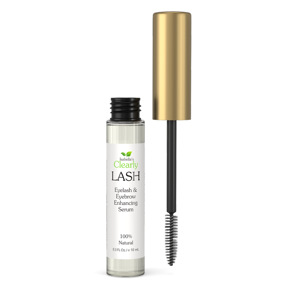 Natural Eyelash Growth Serum with Castor Oil for Longer, Thicker
