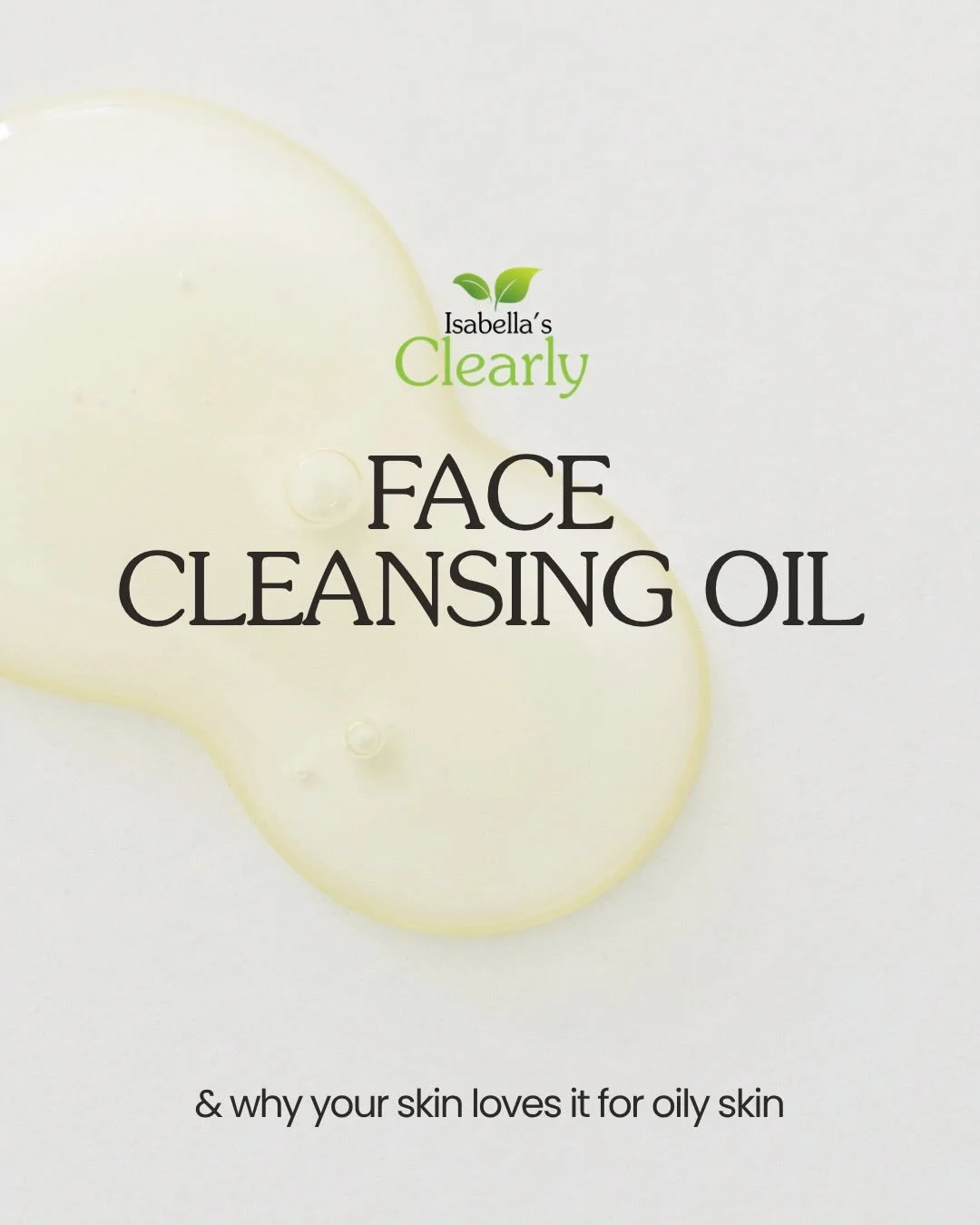 Face Cleansing Oil: Why your skin loves it for oily skin🫧