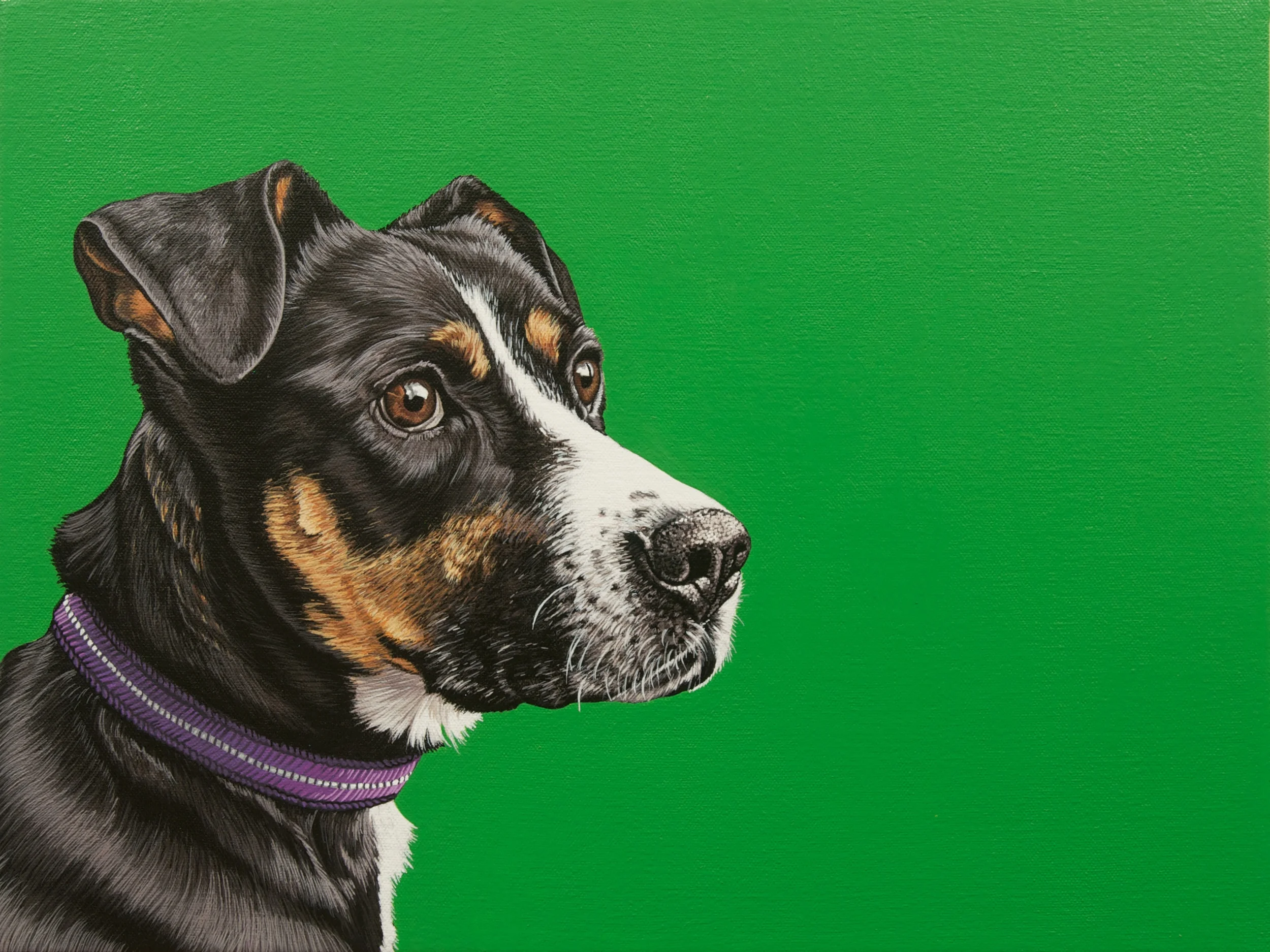 "Greta", 12"x 16", latex enamel on canvas, 2014