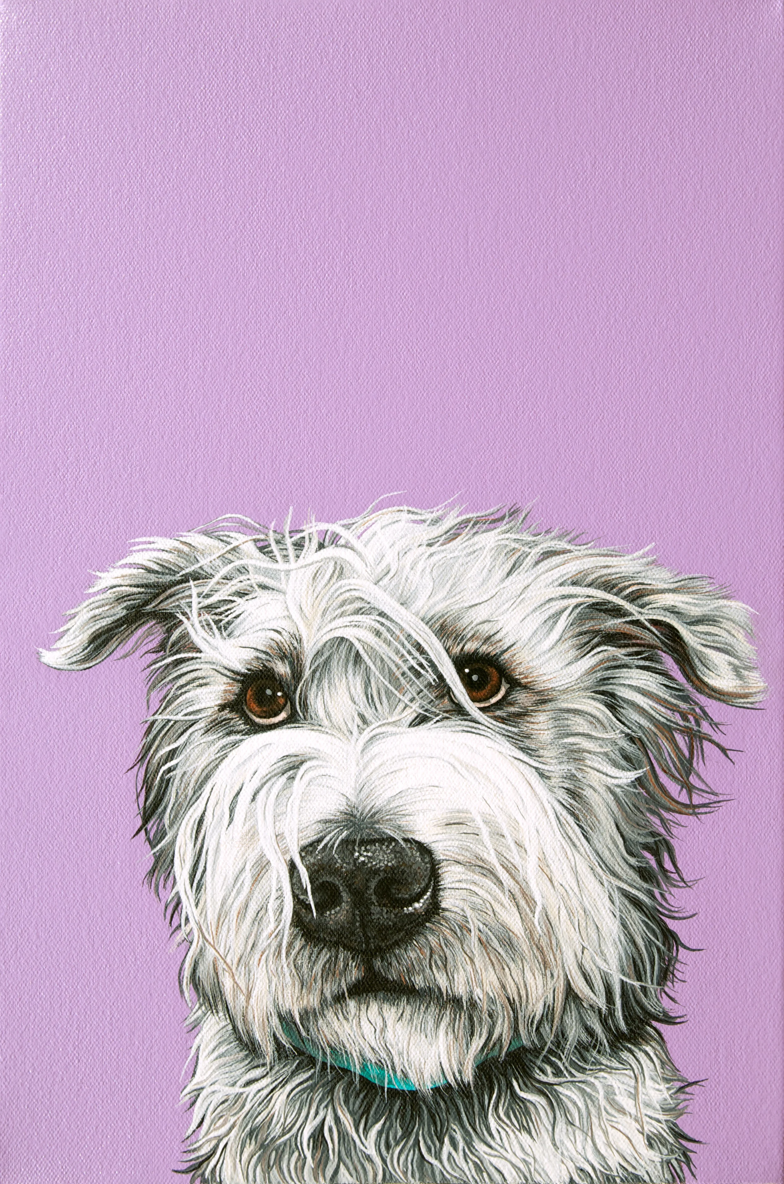 "Murphy", latex enamel on canvas, 15"x 10", 2015