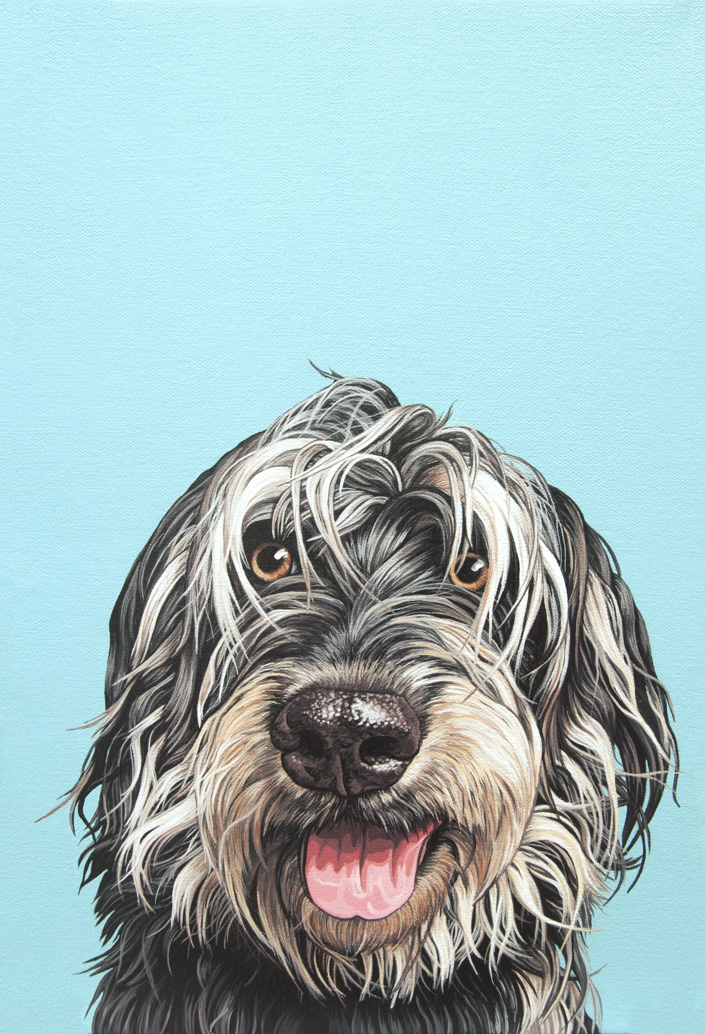 "Porter", latex enamel on canvas, 11"x 15", 2015