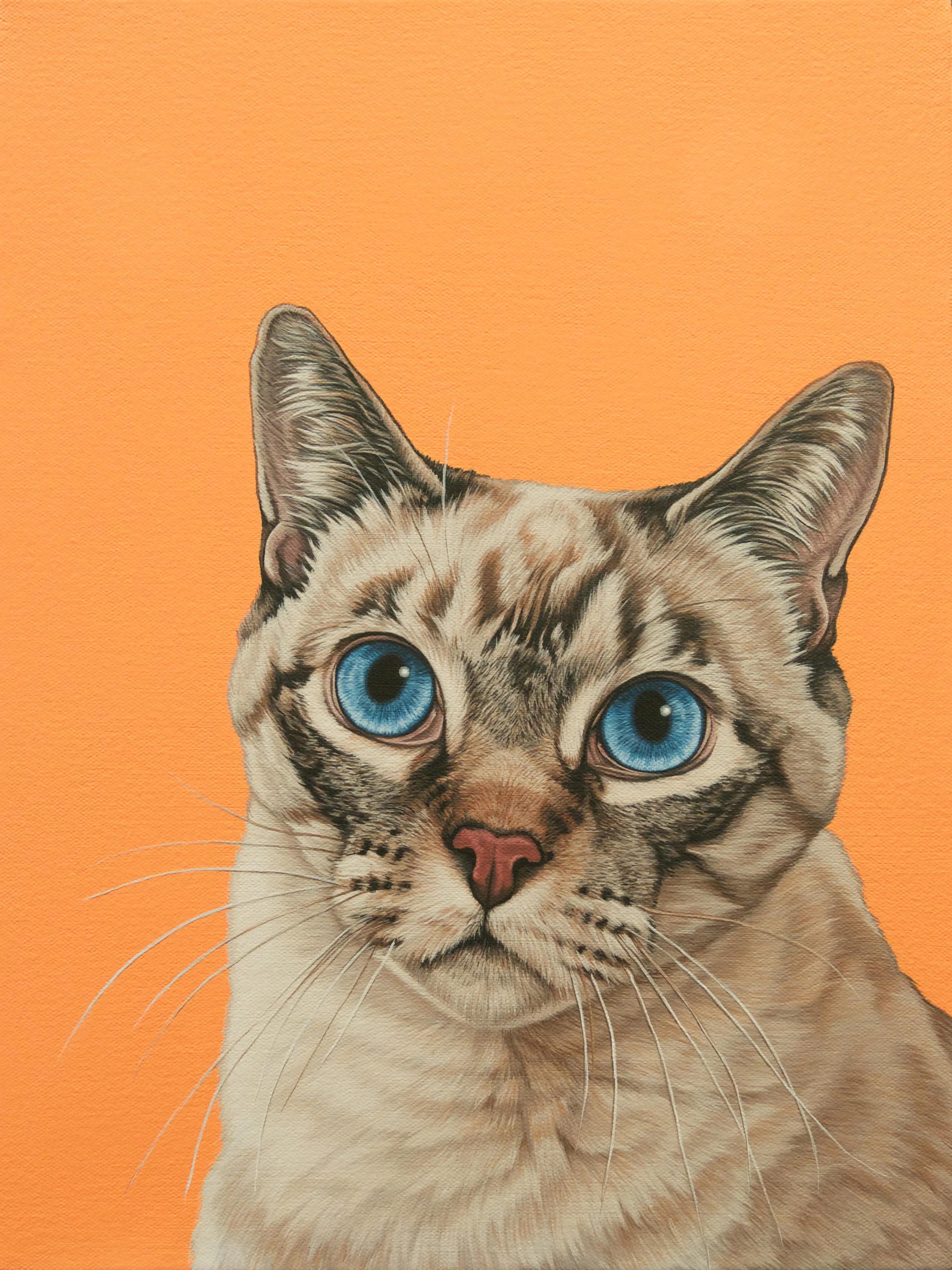 "Baxter", latex enamel on canvas, 12" x 16", 2016