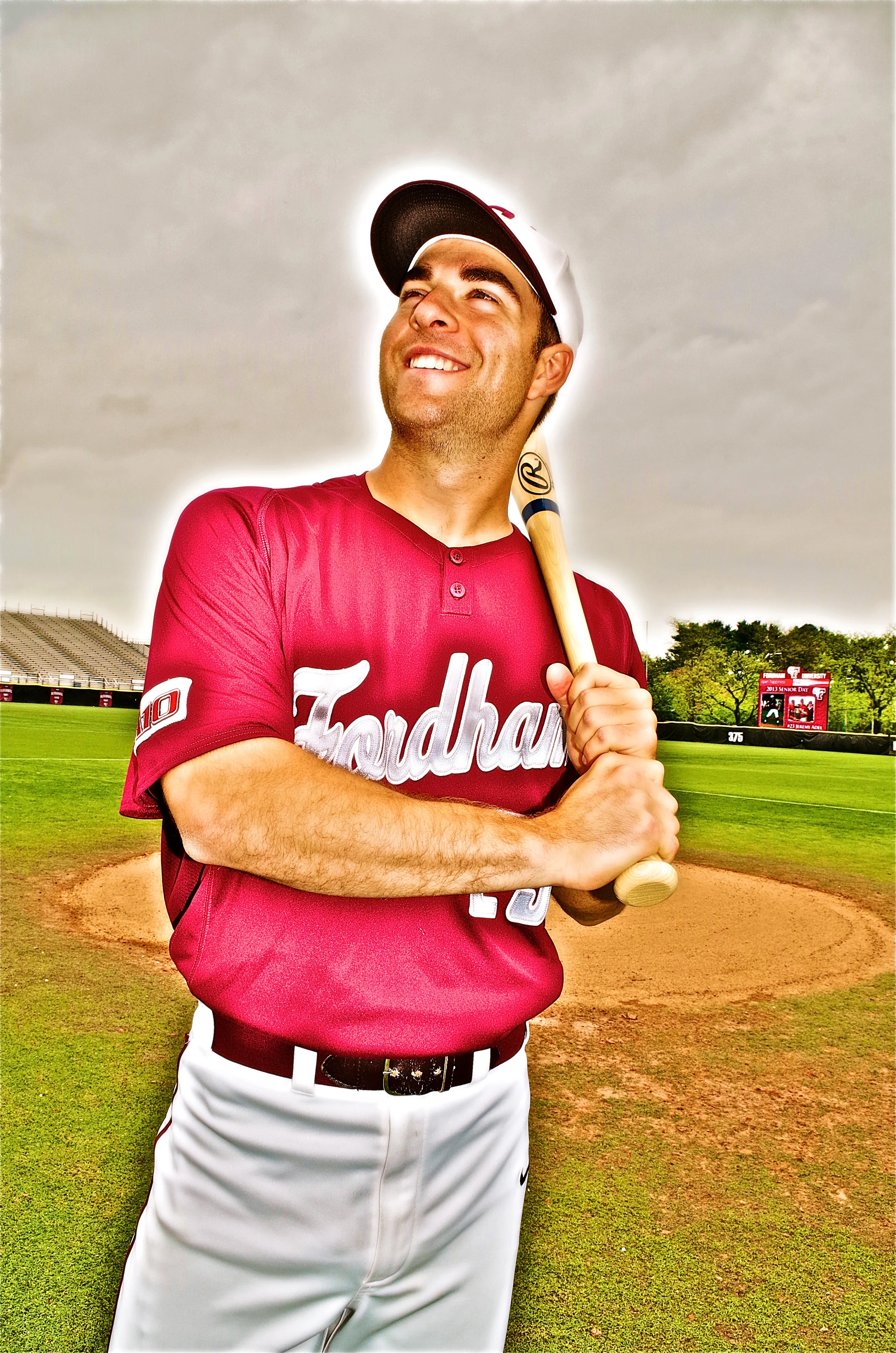 My son, Daniel, playing baseball for Fordham University.