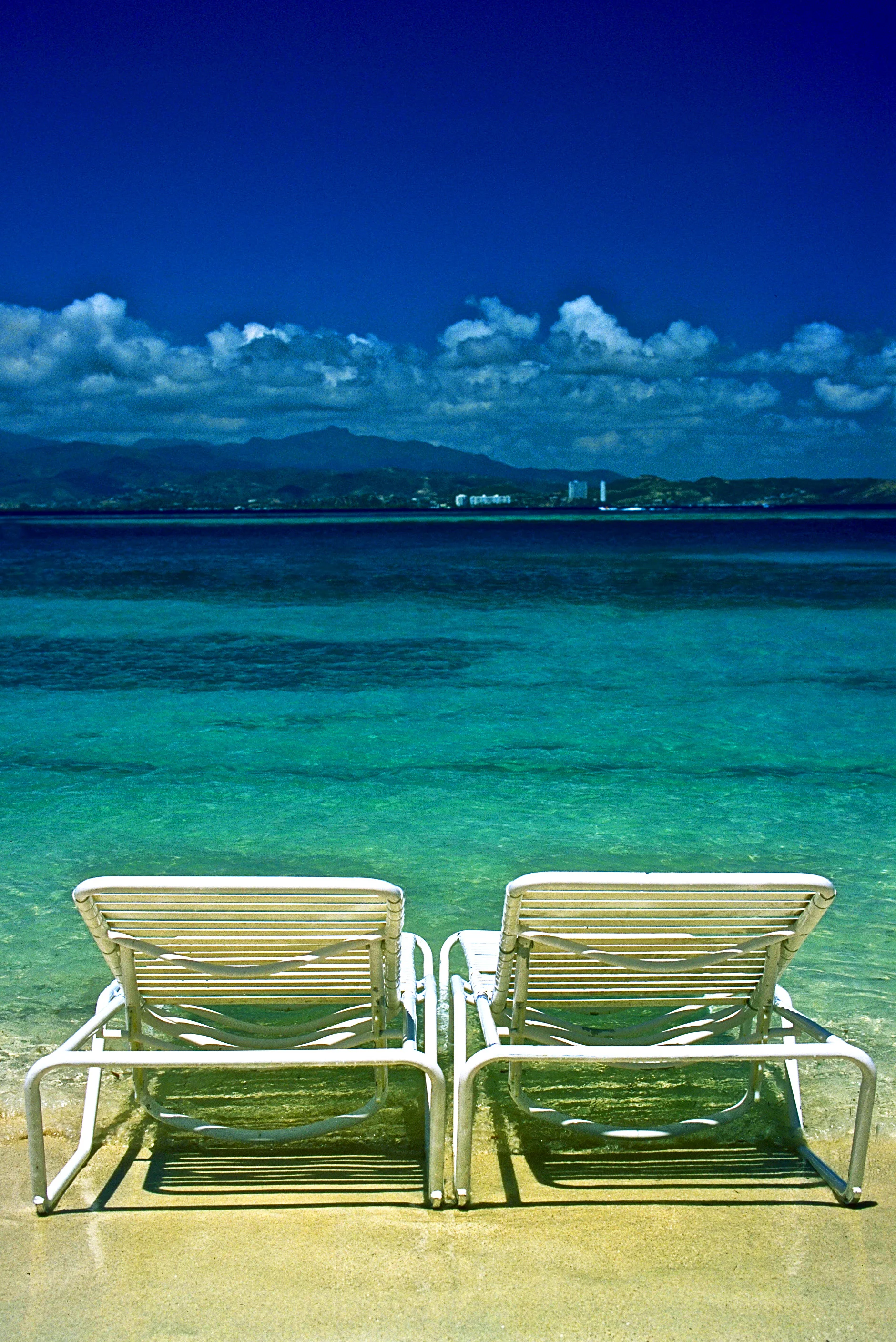 Beach chairs. Puerto Rico.