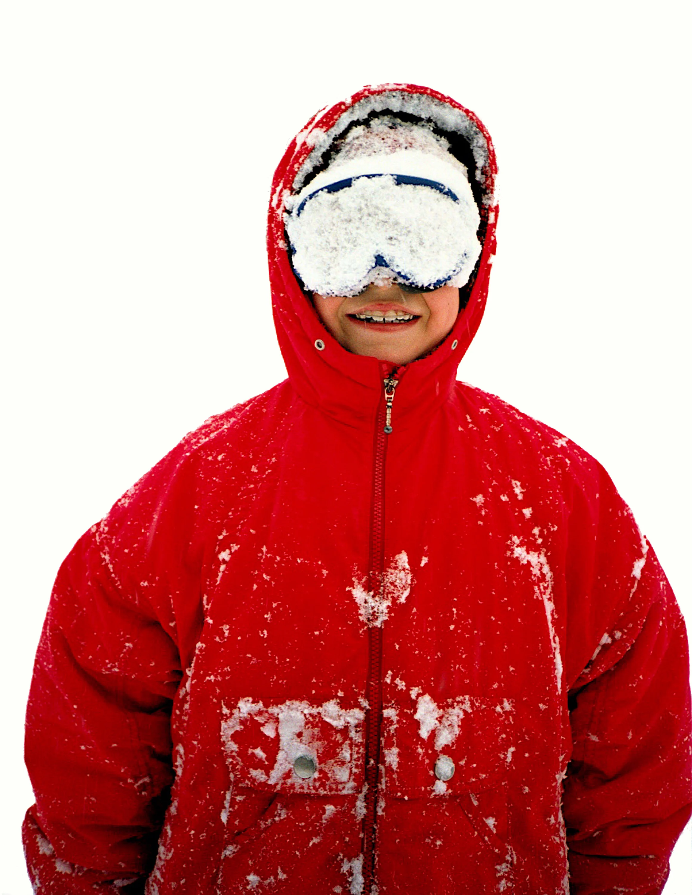 My son, Daniel, during a snowstorm.