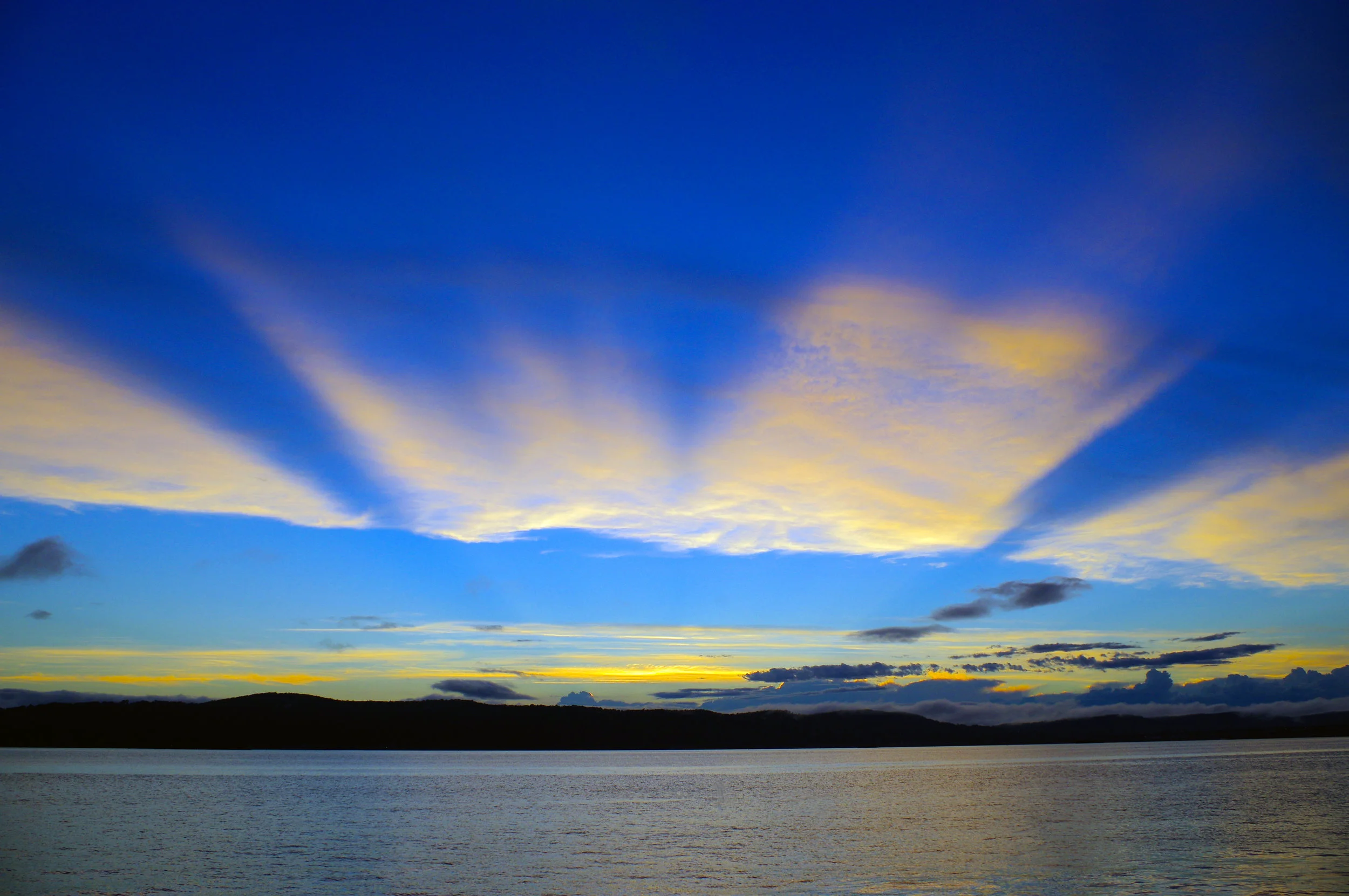 Sunset over the Hudson River