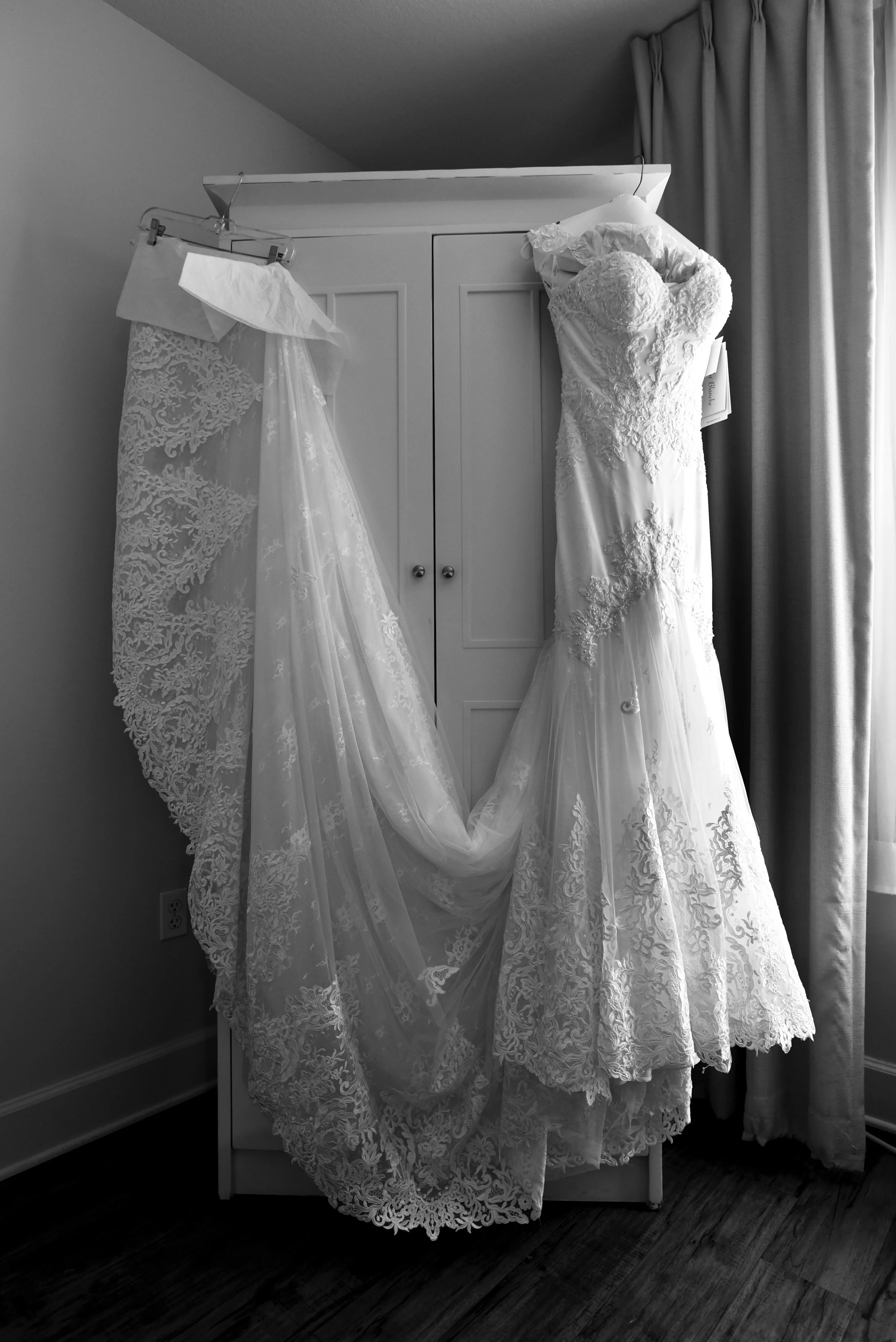 The wedding dress