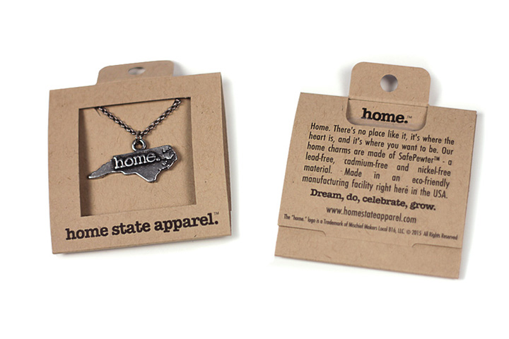 North Carolina Home Necklace Home State Apparel