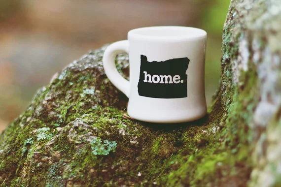 Oregon home mug Tree Home State Apparel OR
