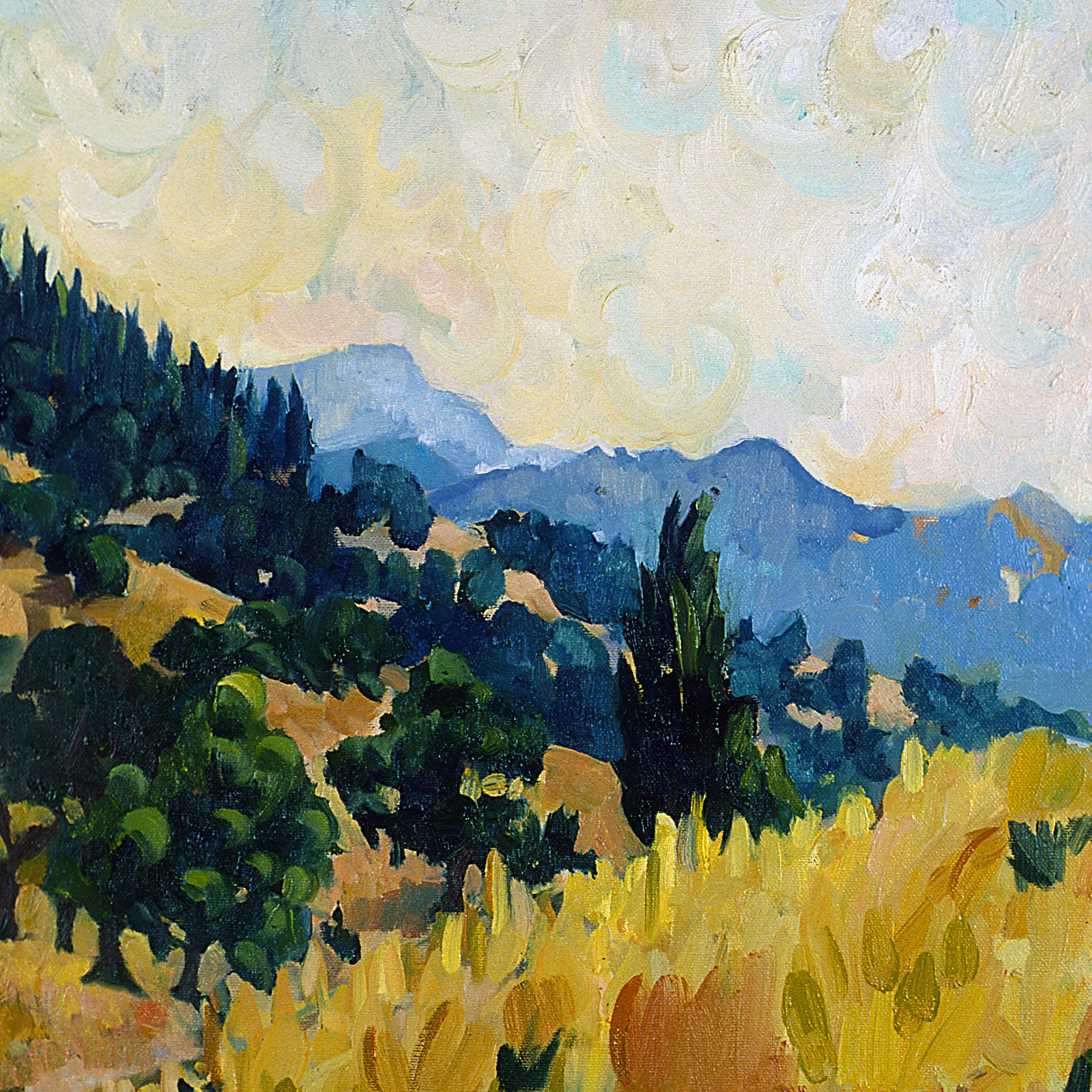 Tea in Sonoma 30 x 30 inches Oil on Canvas 1998