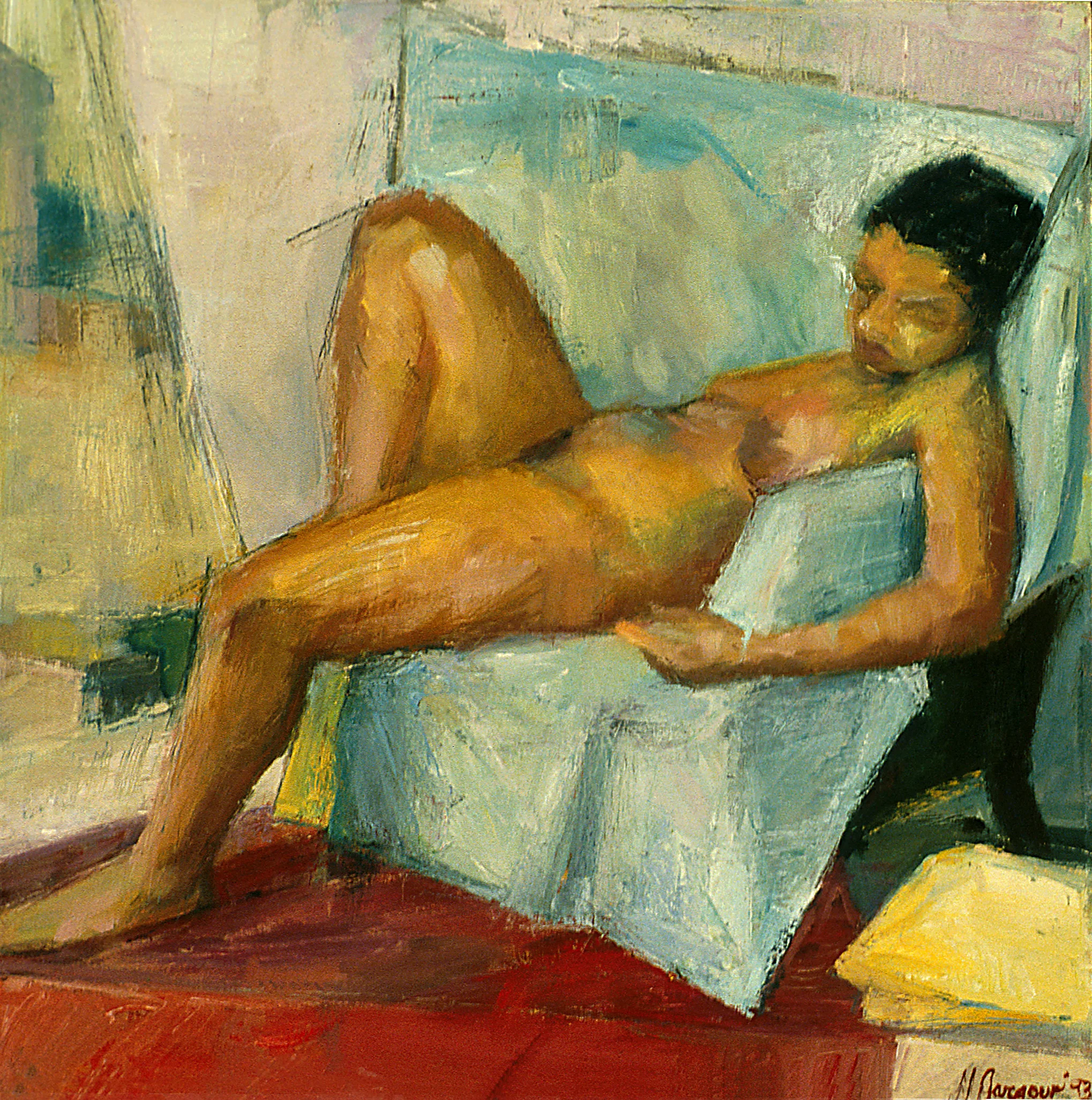 Reclining Beauty Oil on Canvas 1994