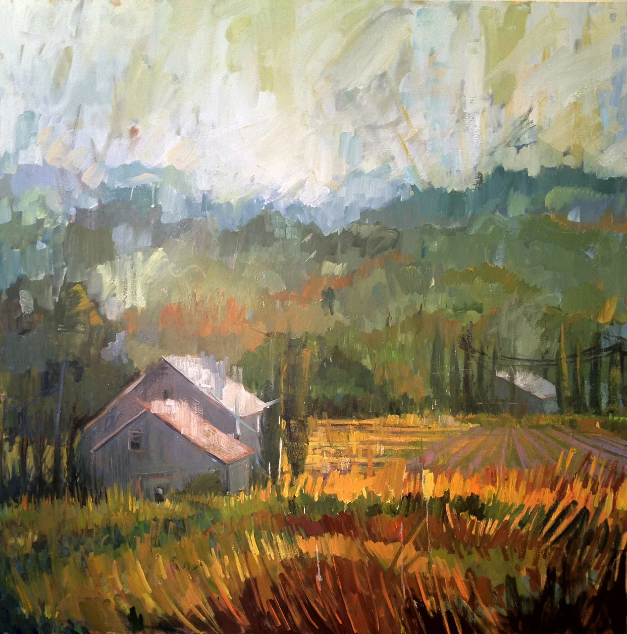 Smoke 50 x 50 inches Oil on Canvas